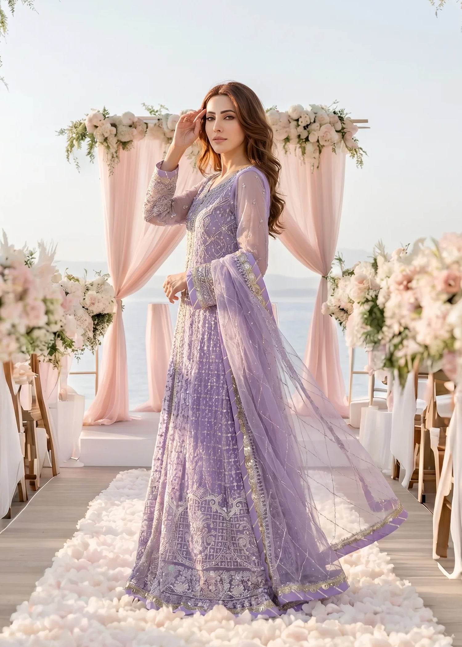 net Maxi in Lilac