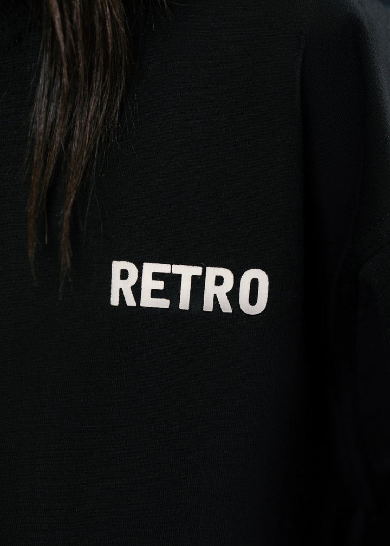 cotton jersey T Shirt in Black