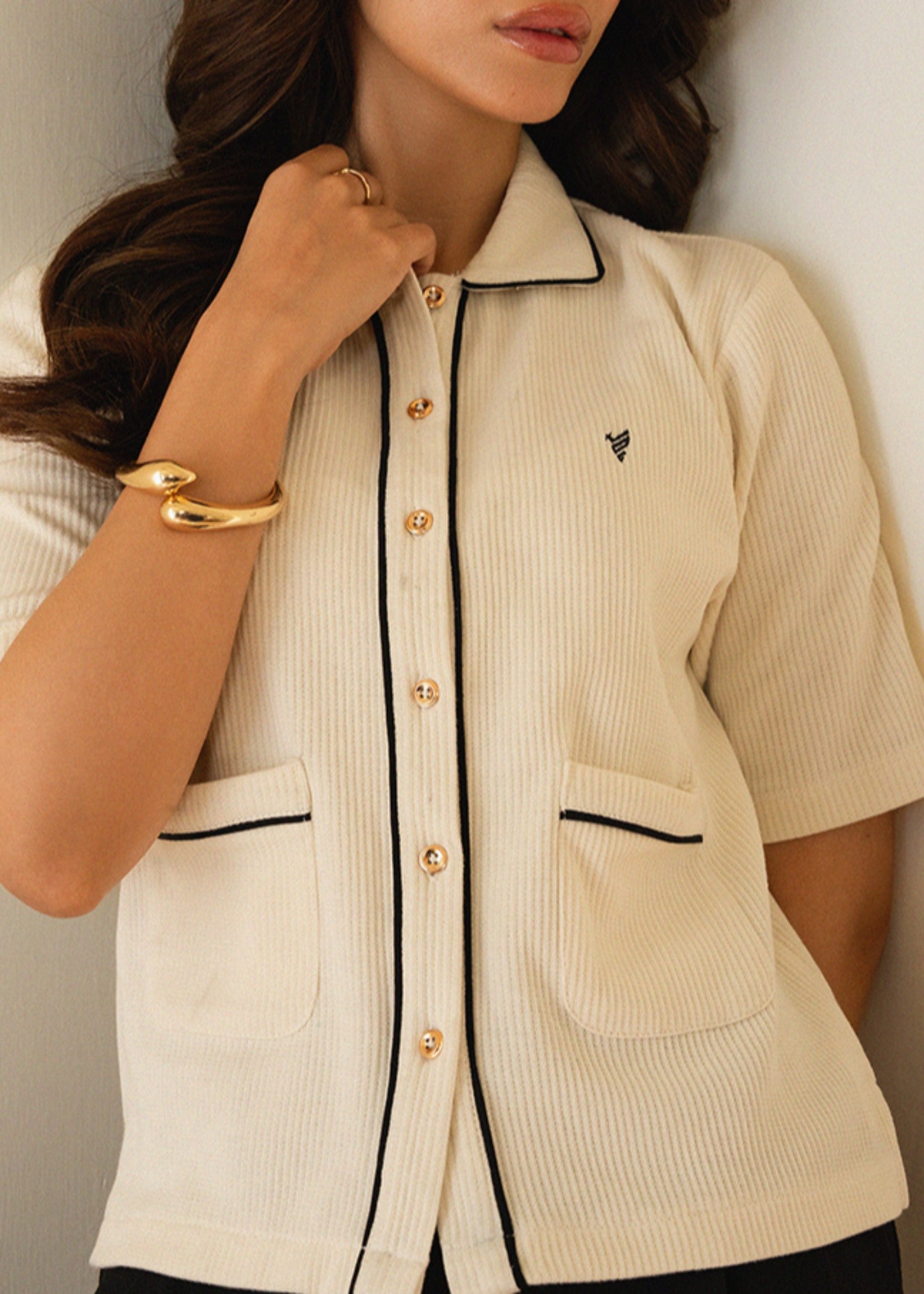 cotton Cardigan in Off-white