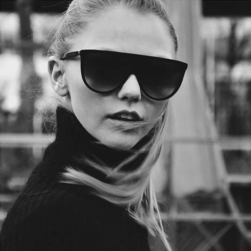Trend round Face One-Piece All-Match Street Photography Sunglasses