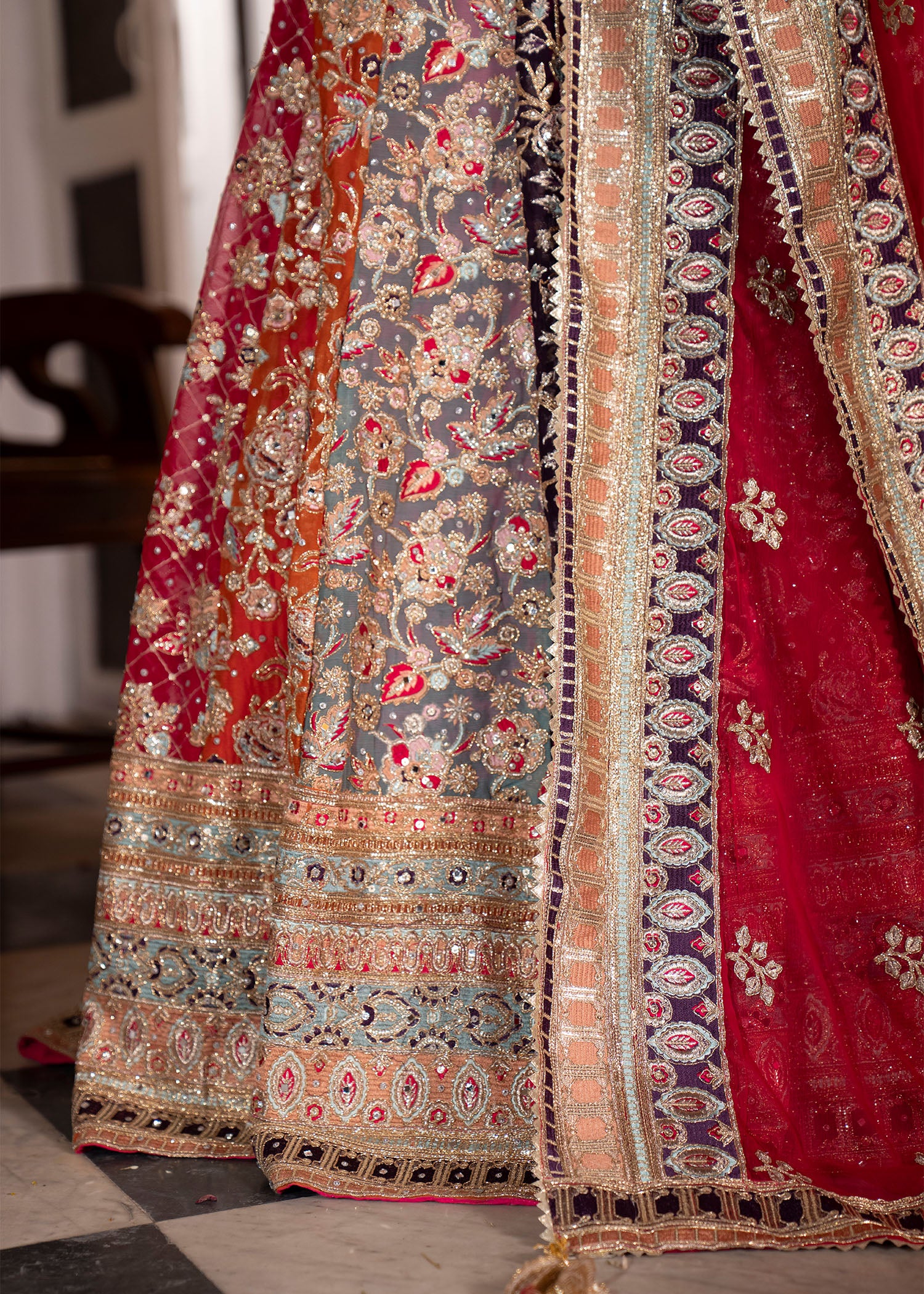 charmuse/shamooz Lehenga in Multi