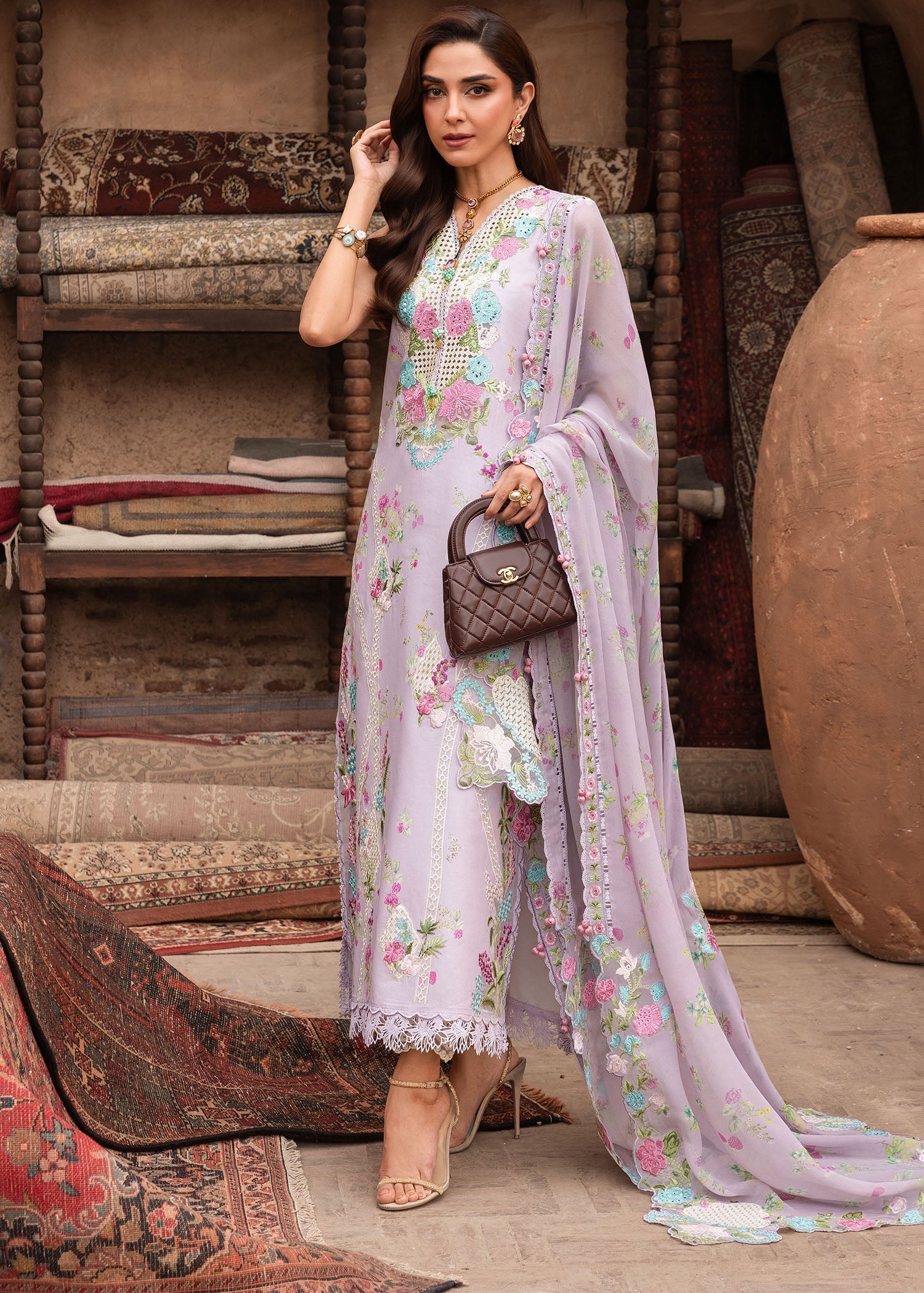 Breeze Festive Luxury Lawn – ROSE-6-B