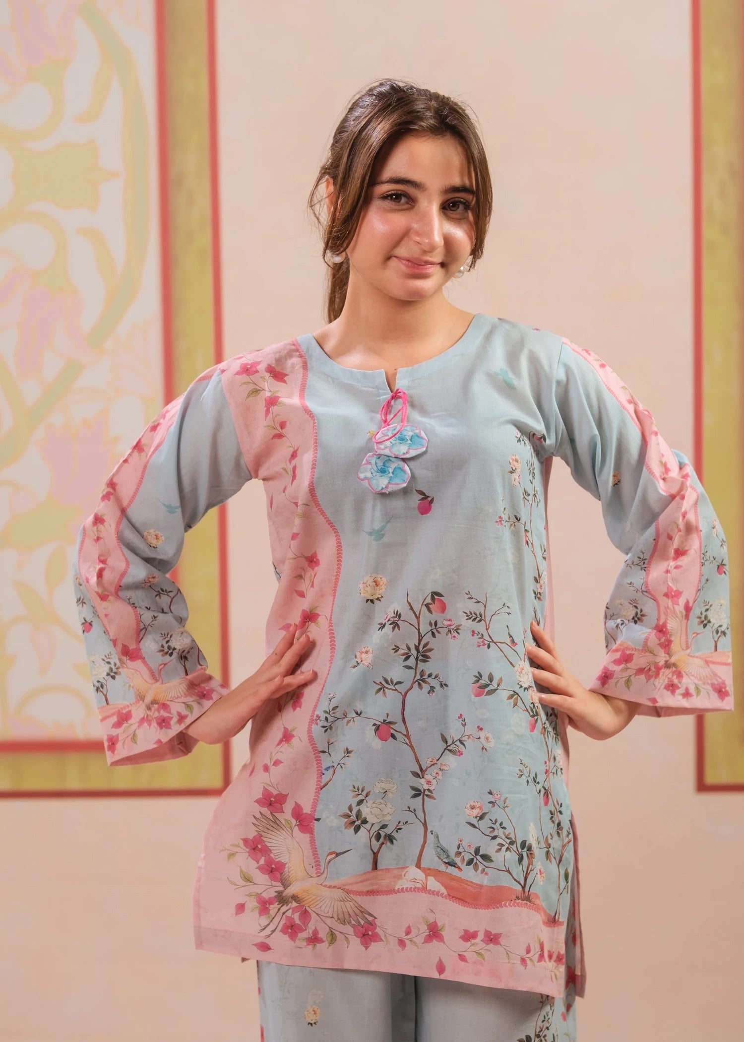 Co Ord Sets in Ice blue, pink