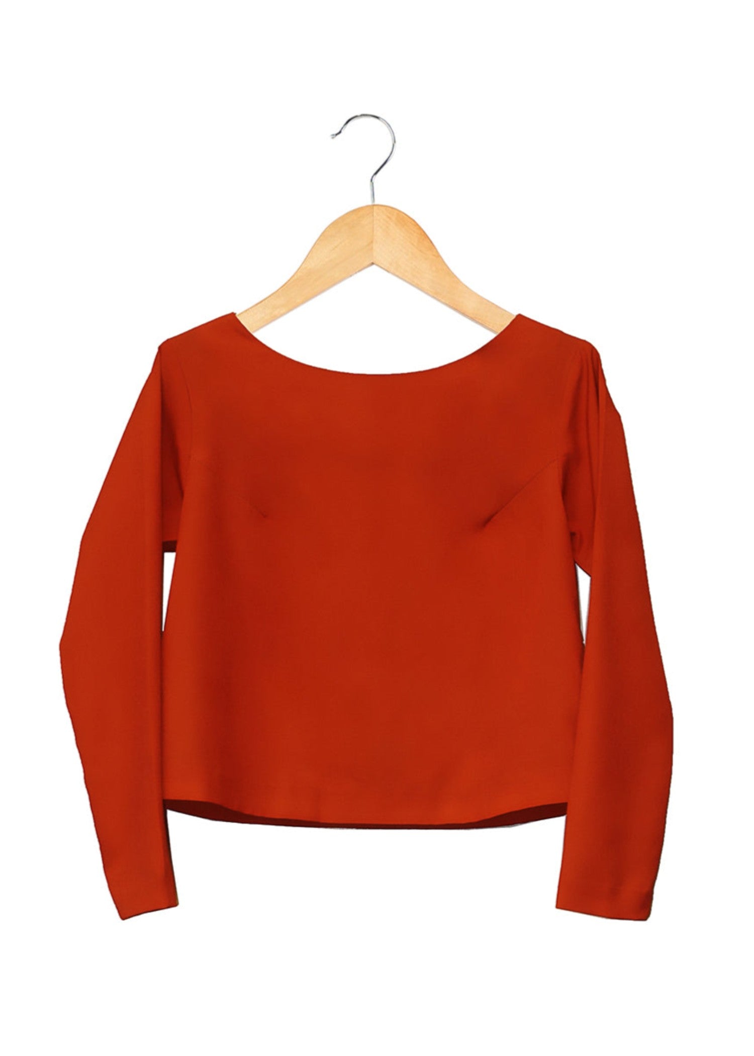 crepe Top in Red