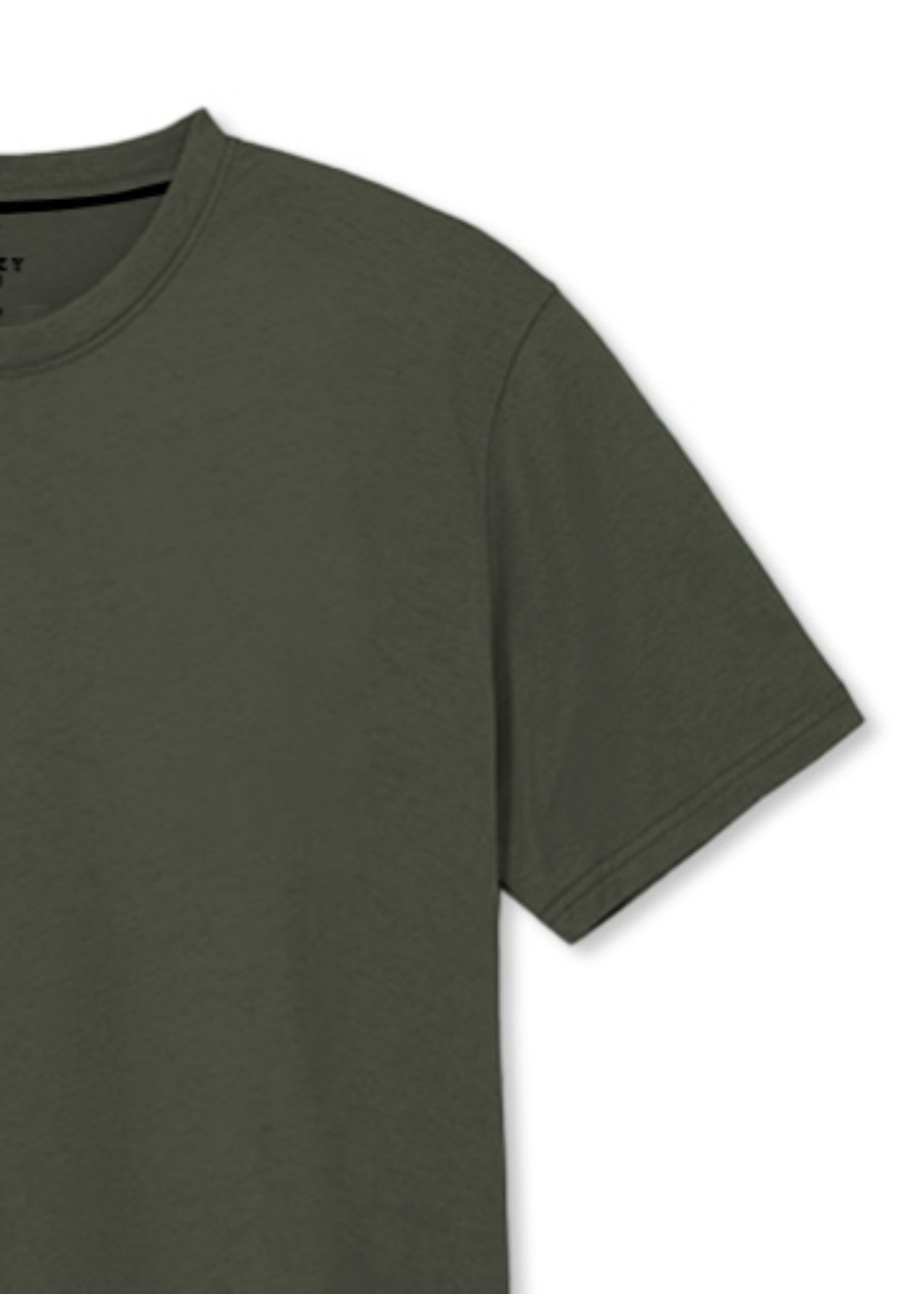 cotton jersey T Shirt in Fern green