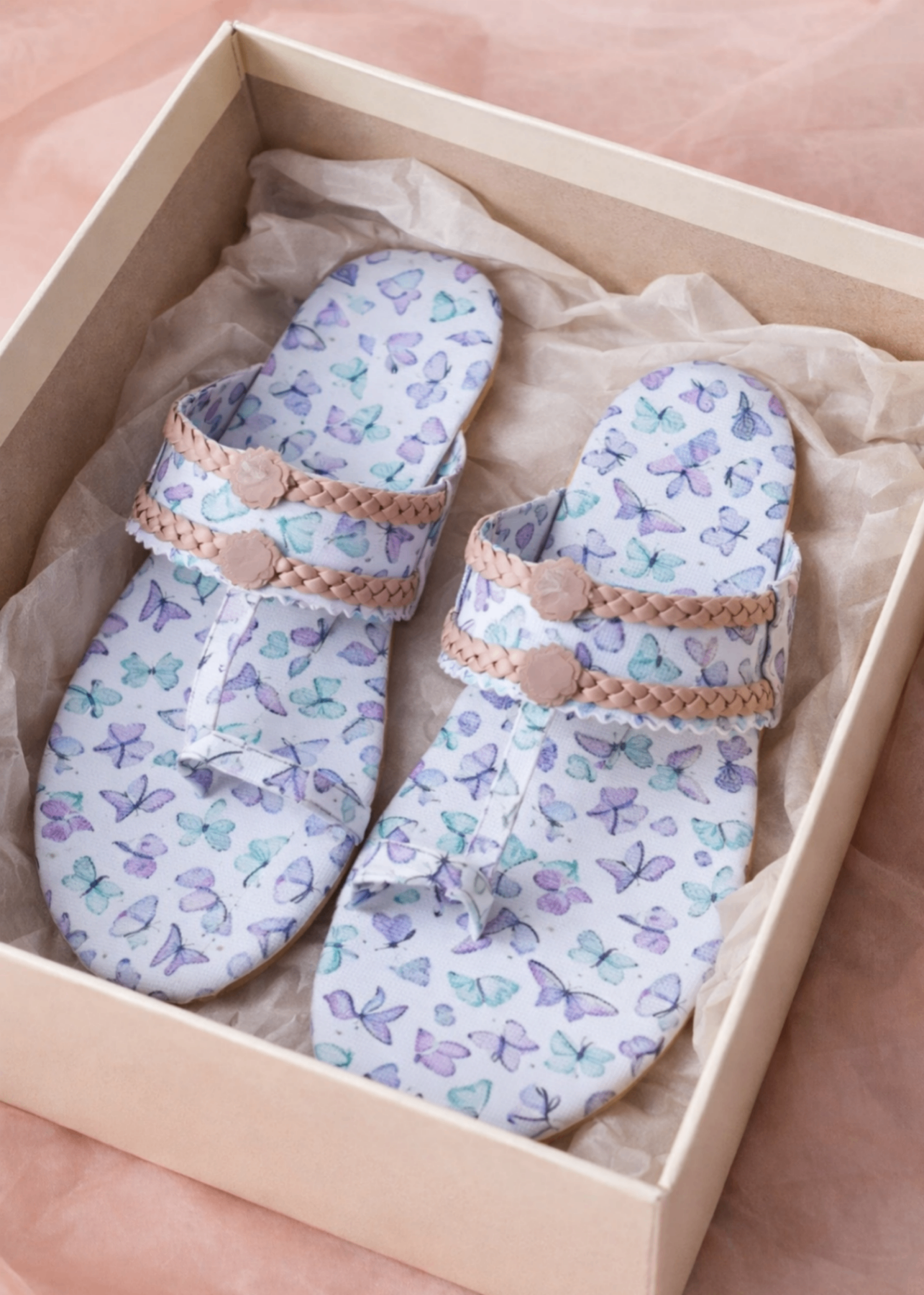 Kolapuri in Lavender by - High Quality Women Kolapuri ZWN5689