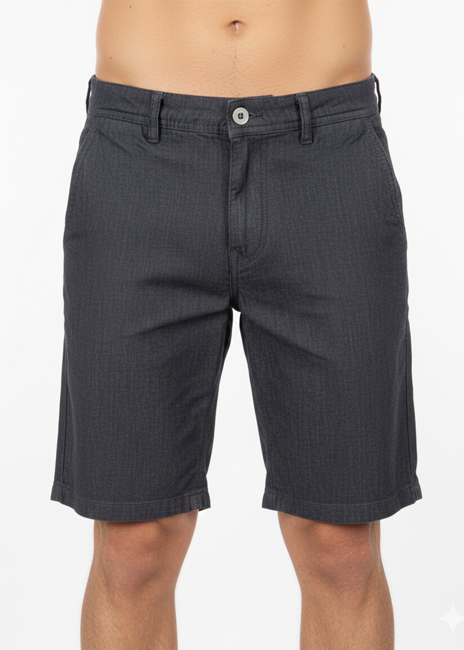 denim Shorts in Jet black