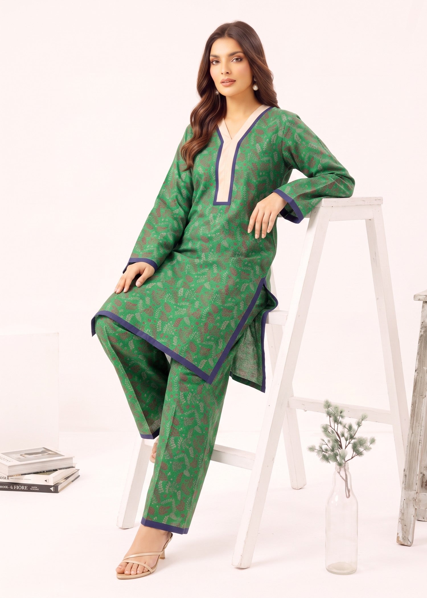 chambray Unstitched in Green