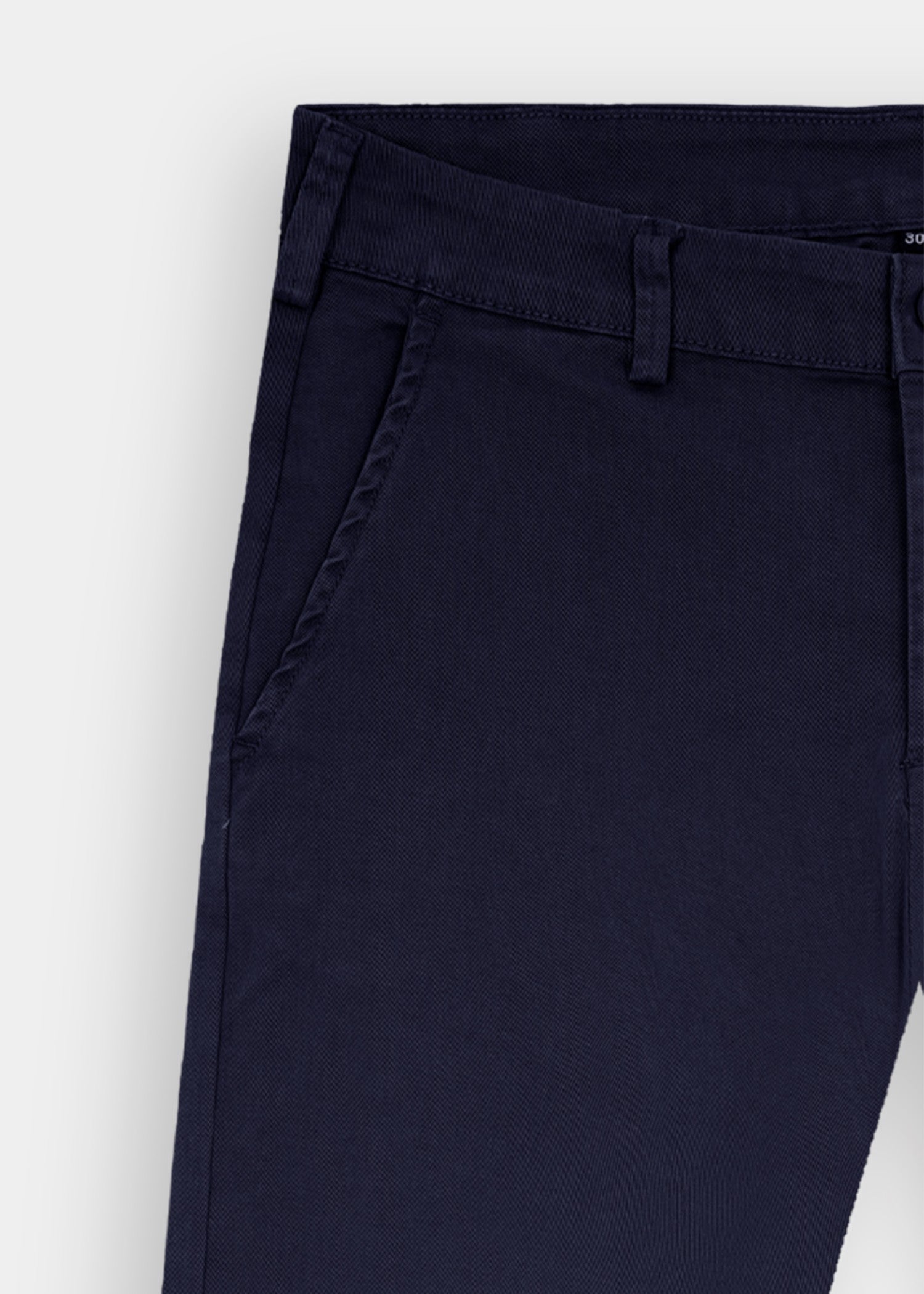 cotton satin Pants in Navy blue