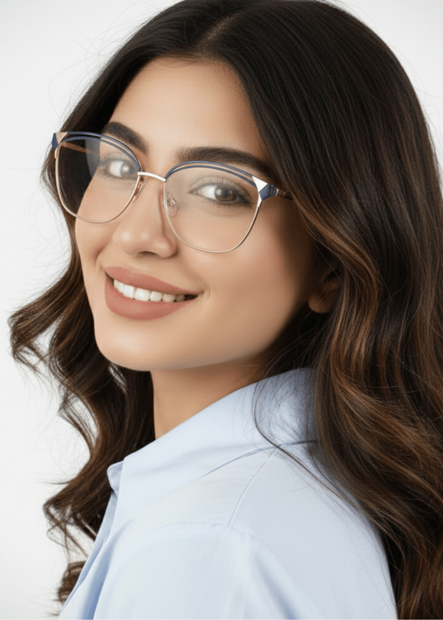 Plain Frames in Blue Color by - Trendy Women Plain Frames IVN7157