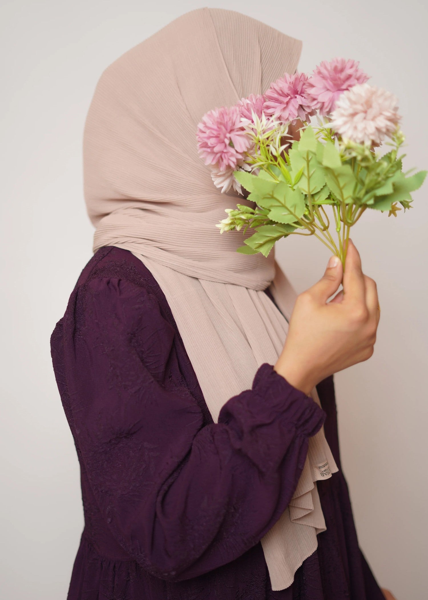 crepe Maxi in Plum