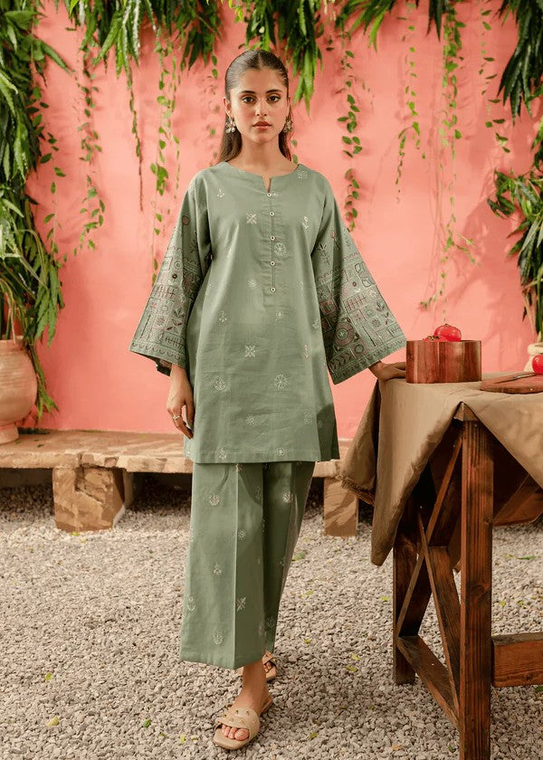 dhanak Co Ord Sets in Pastel green