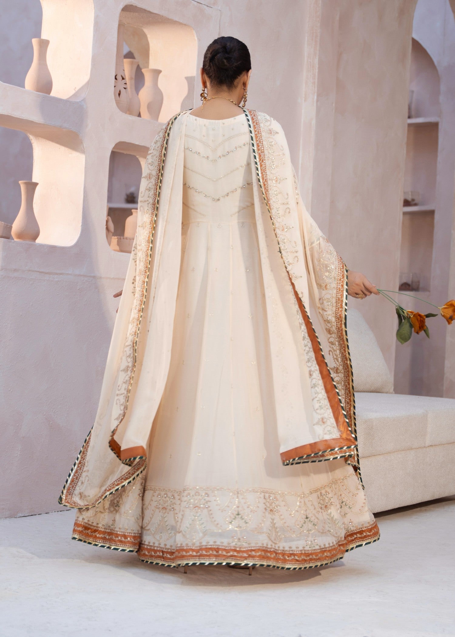 chiffon Maxi in Beige