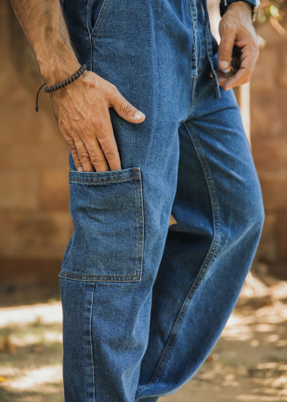 denim Trousers in Blue