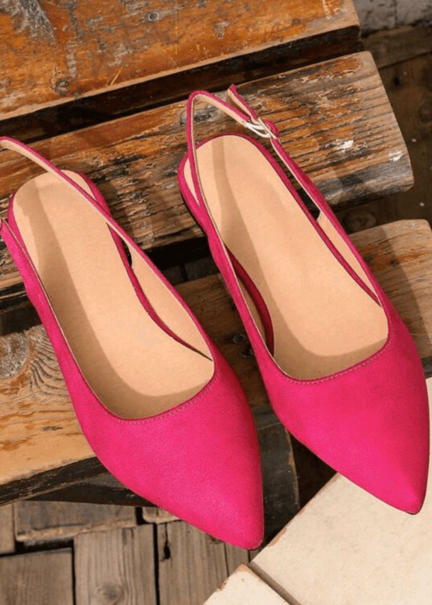 Mules in Hot pink by - High Quality Women Mules JVC0337