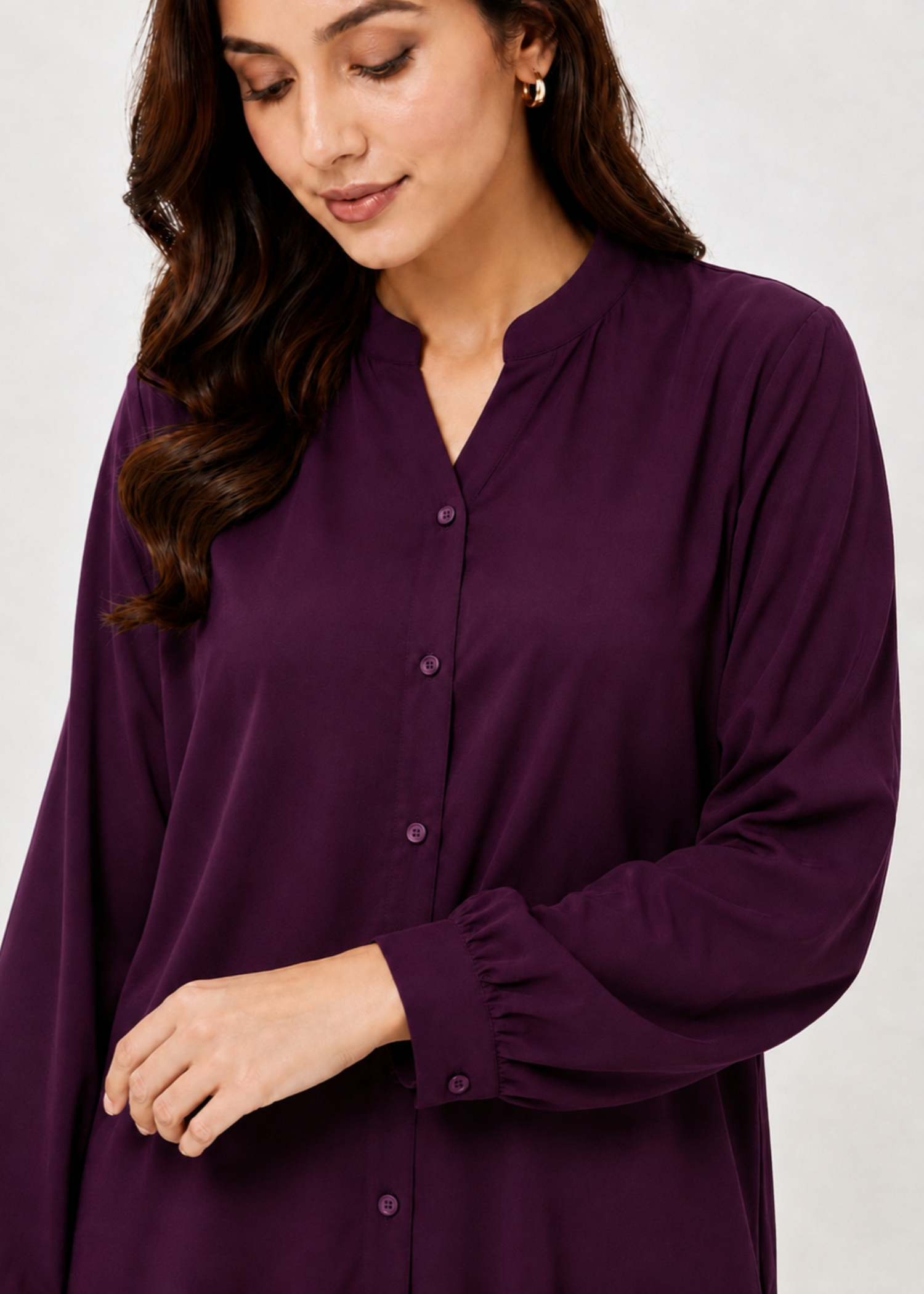 linen Co Ord Sets in Grape