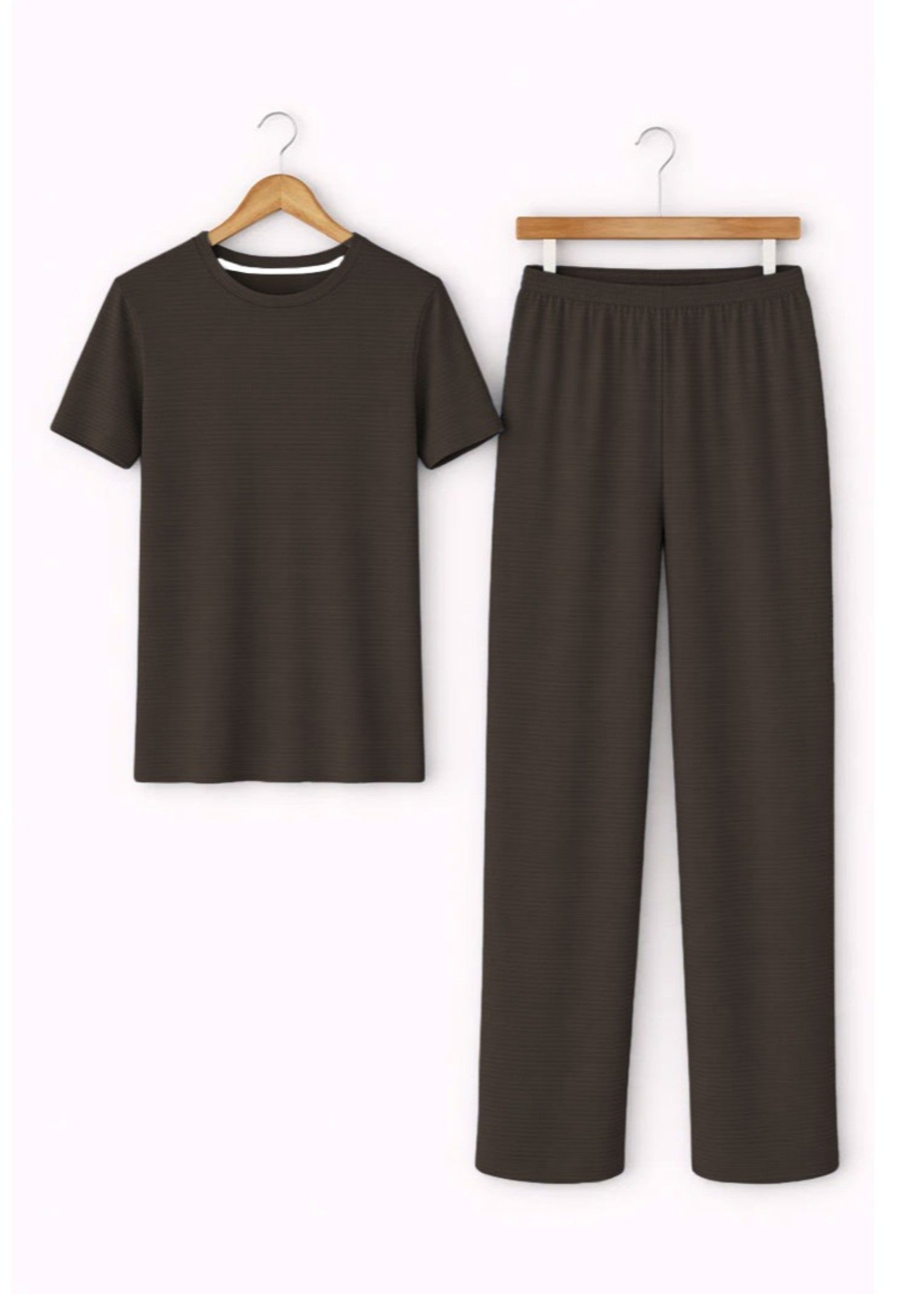 cotton Tracksuit in Chocolate brown