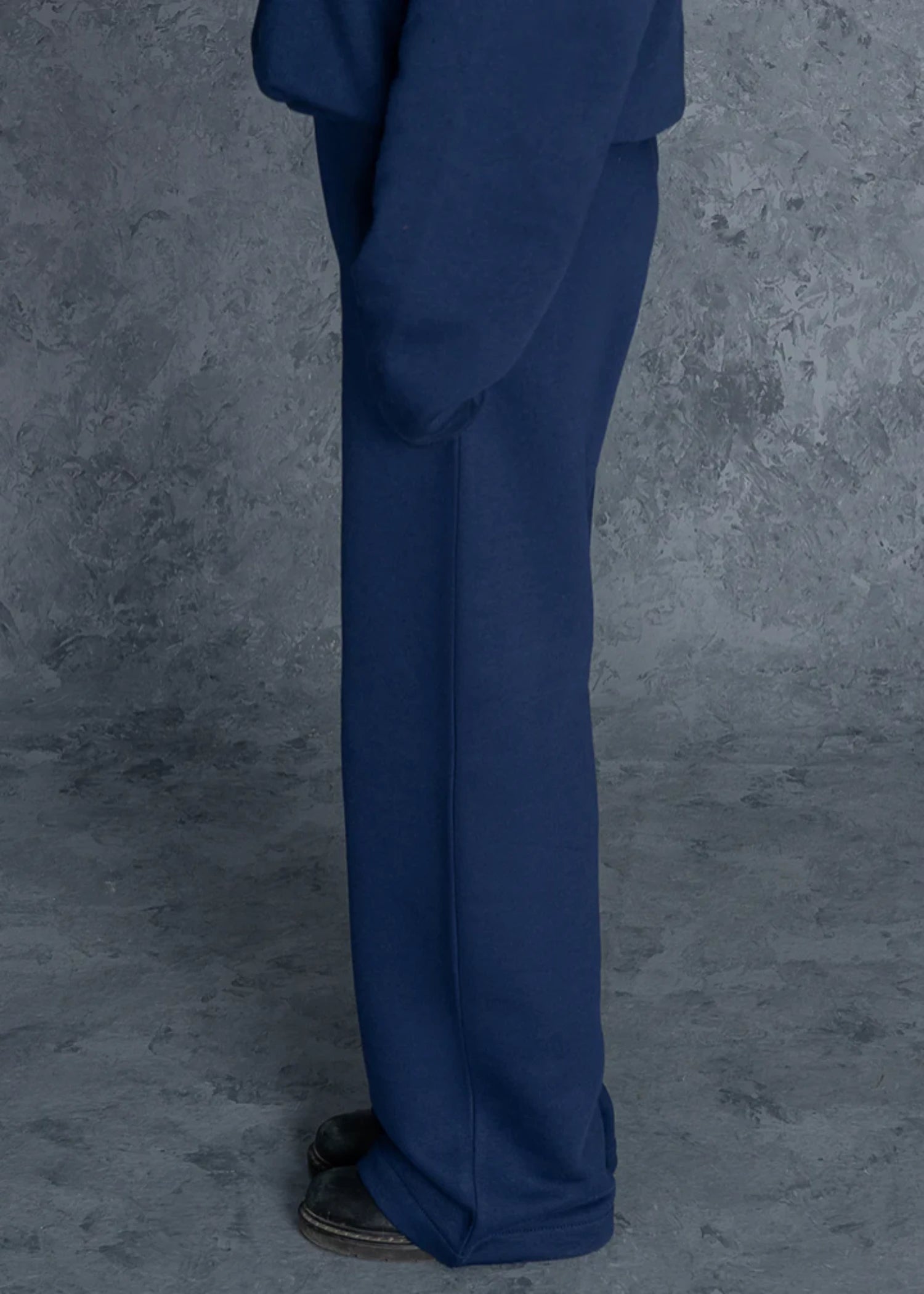 fleece Trousers in Navy blue