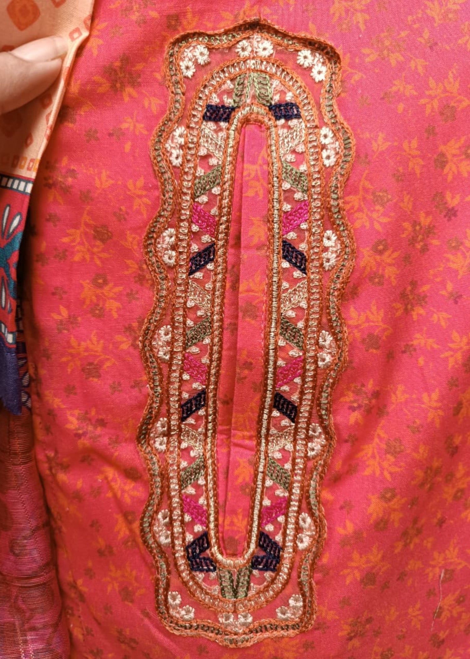 lawn Kurta Set in Strawberry pink