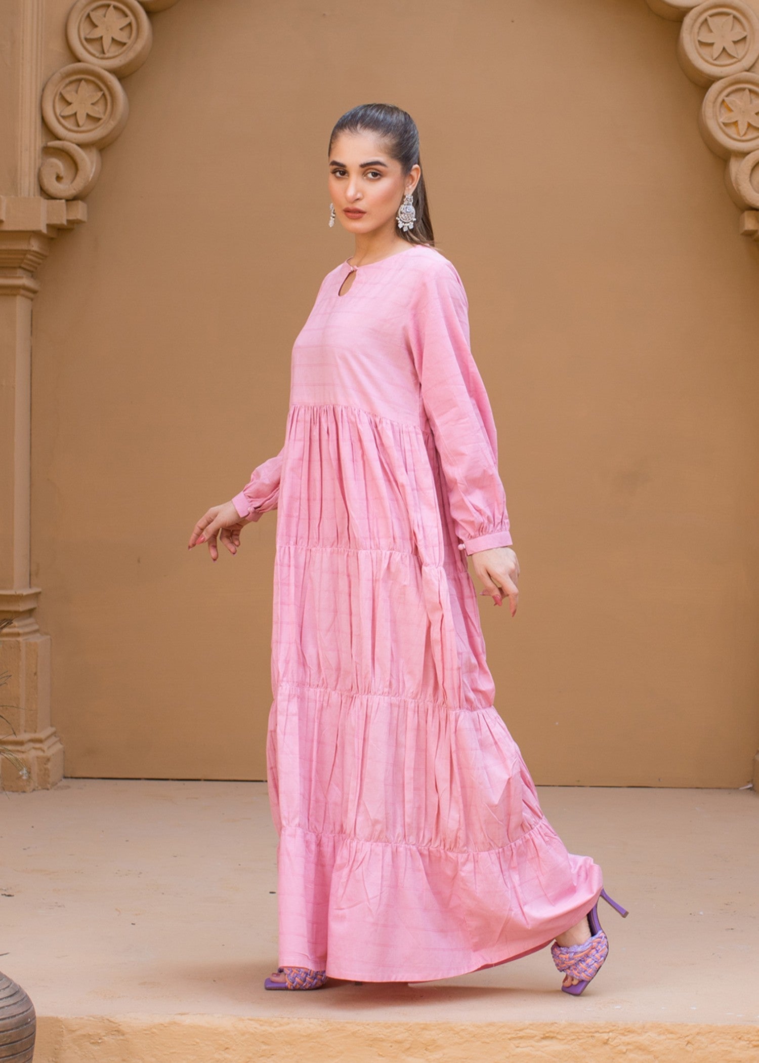 cotton Maxi in Pink