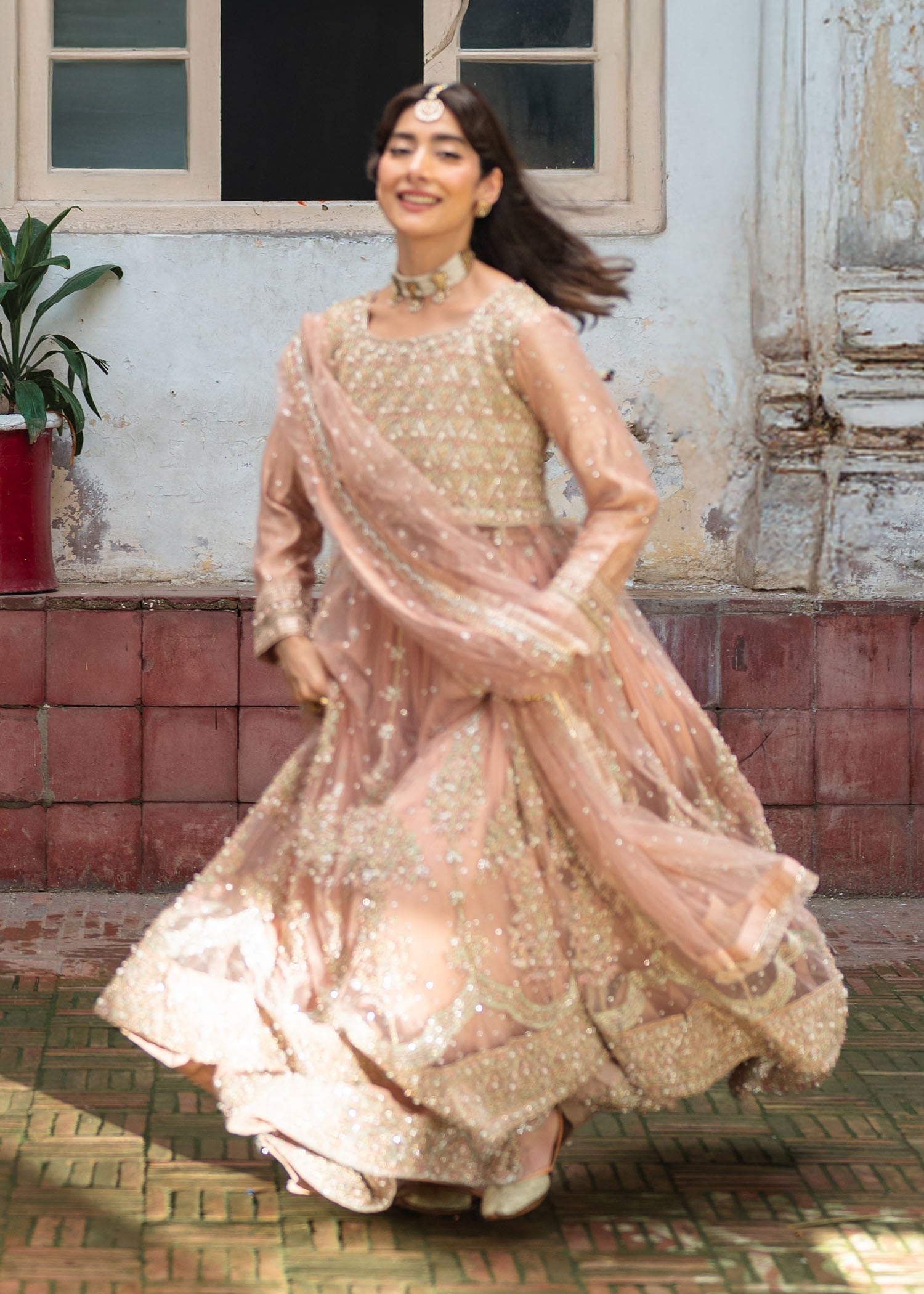 net Maxi in Baby pink