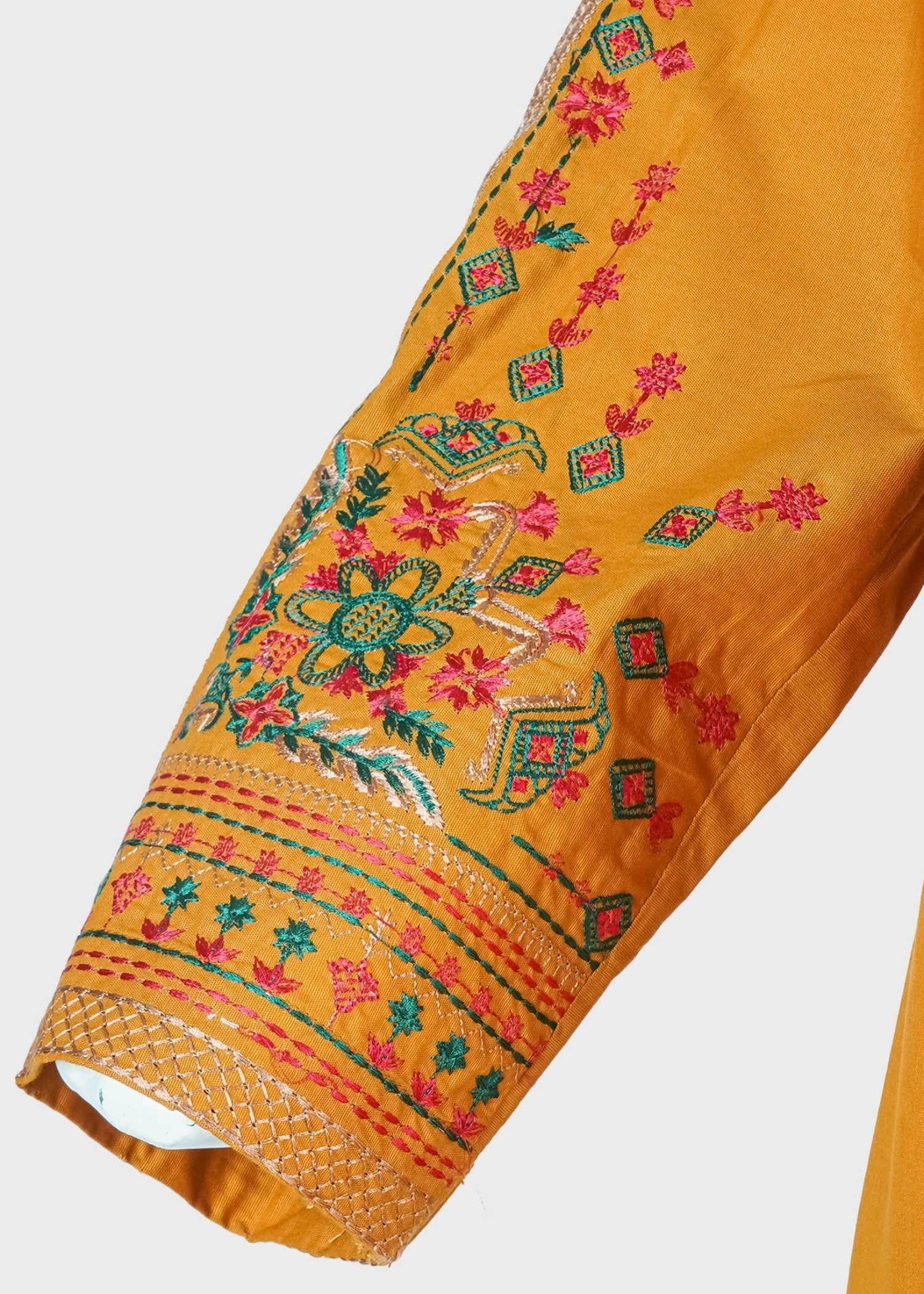 khaddar Kurta Set in Mustard