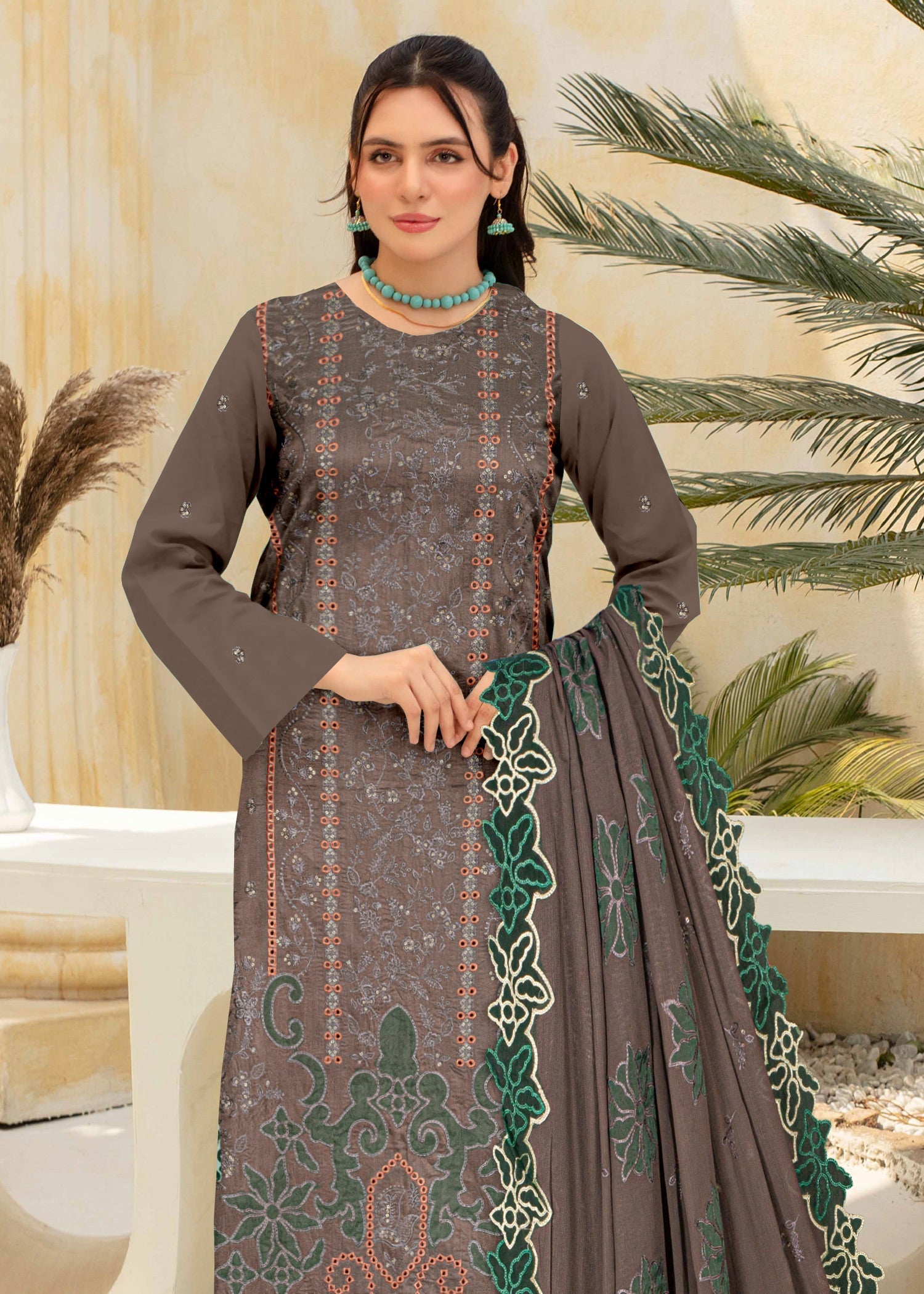 viscose Unstitched in Grey