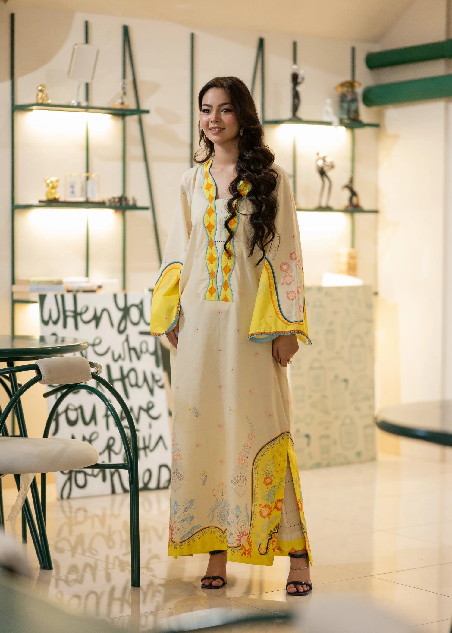 lawn Co Ord Sets in Champagne, multi