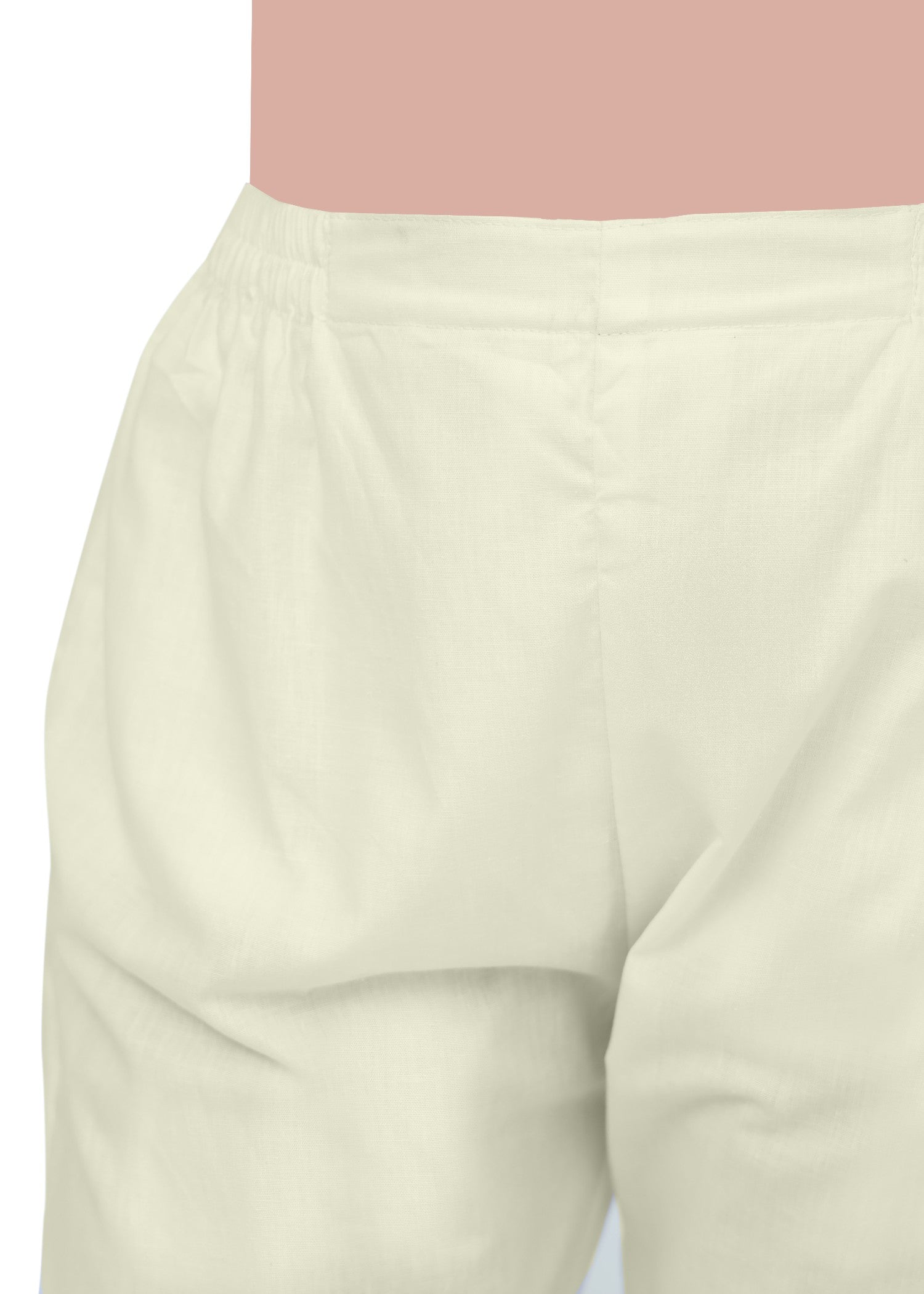 polycotton Trousers in Ivory