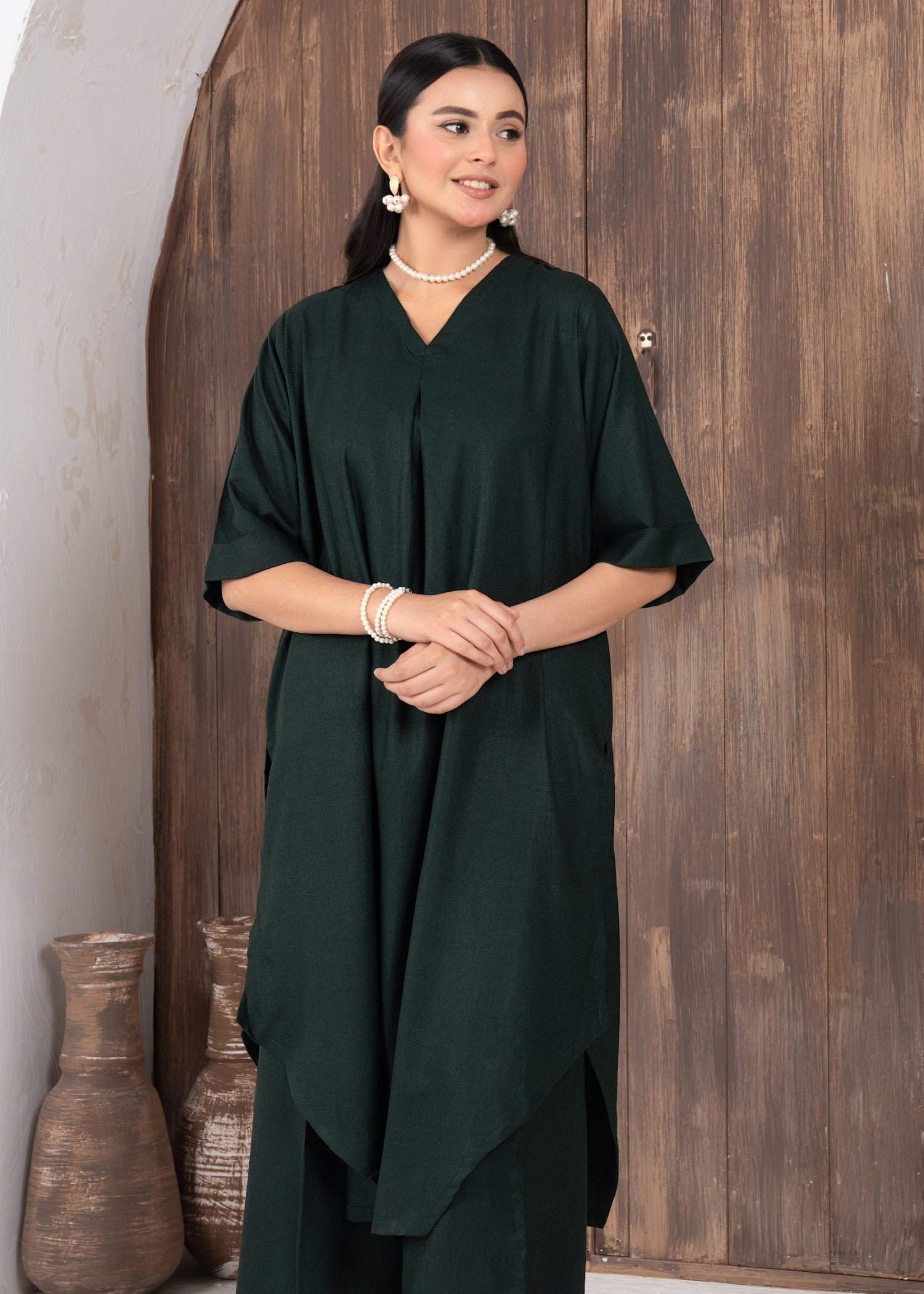 marina Co Ord Sets in Bottle green