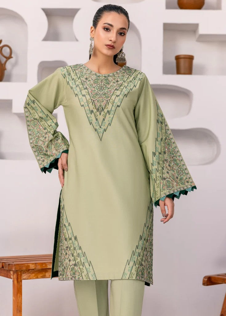 poplin Kurta Set in Sea green