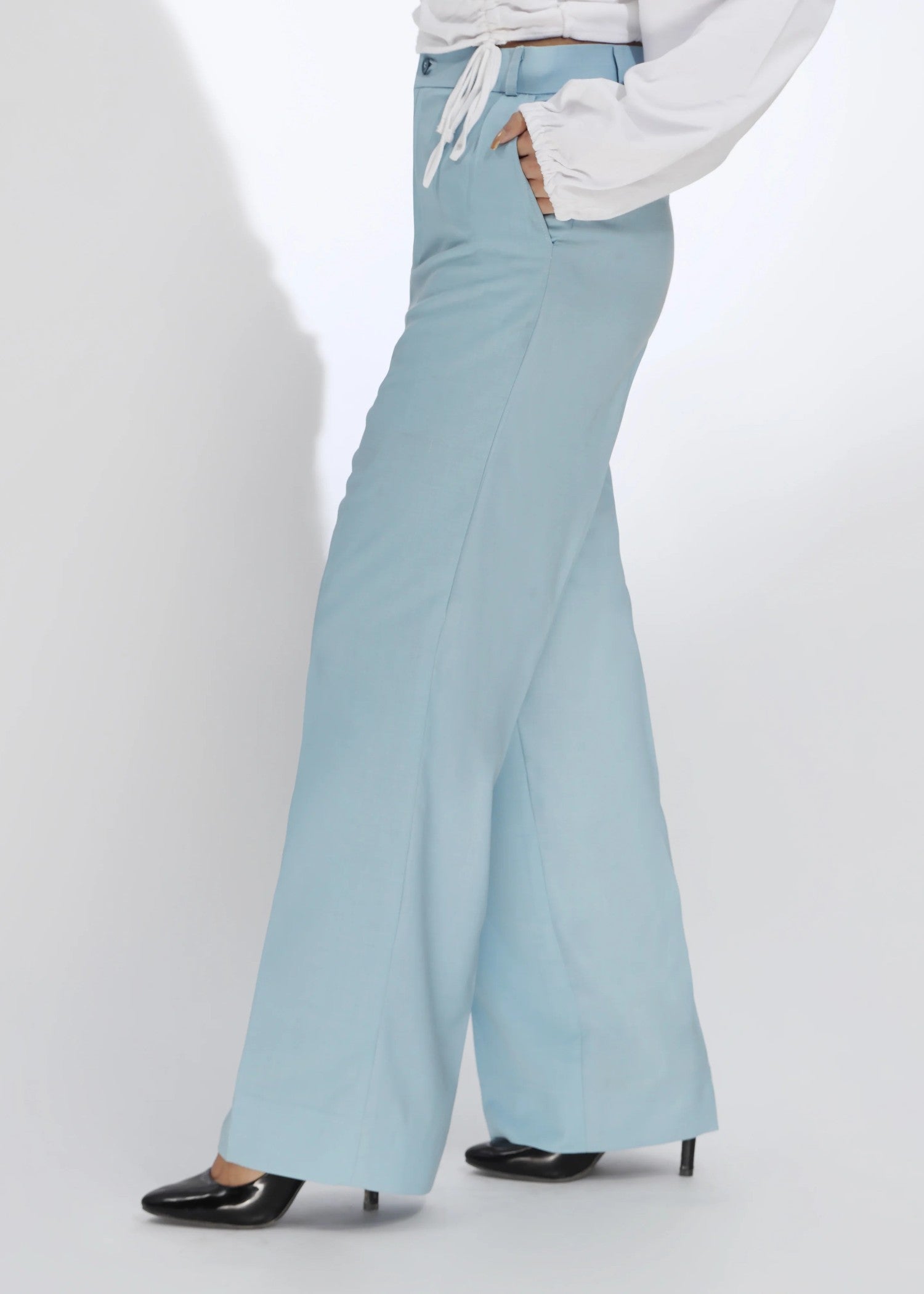 polycotton Pants in Sky