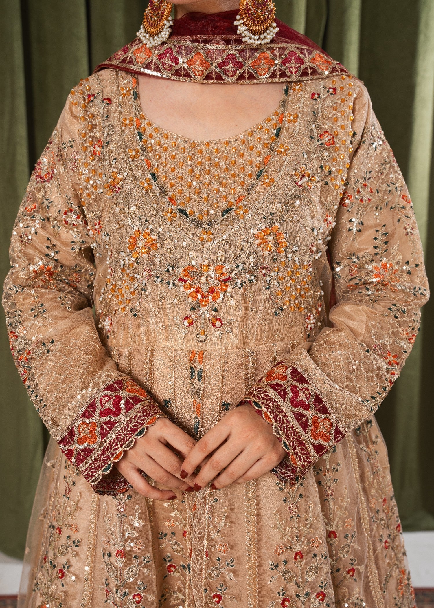 net Maxi in Beige