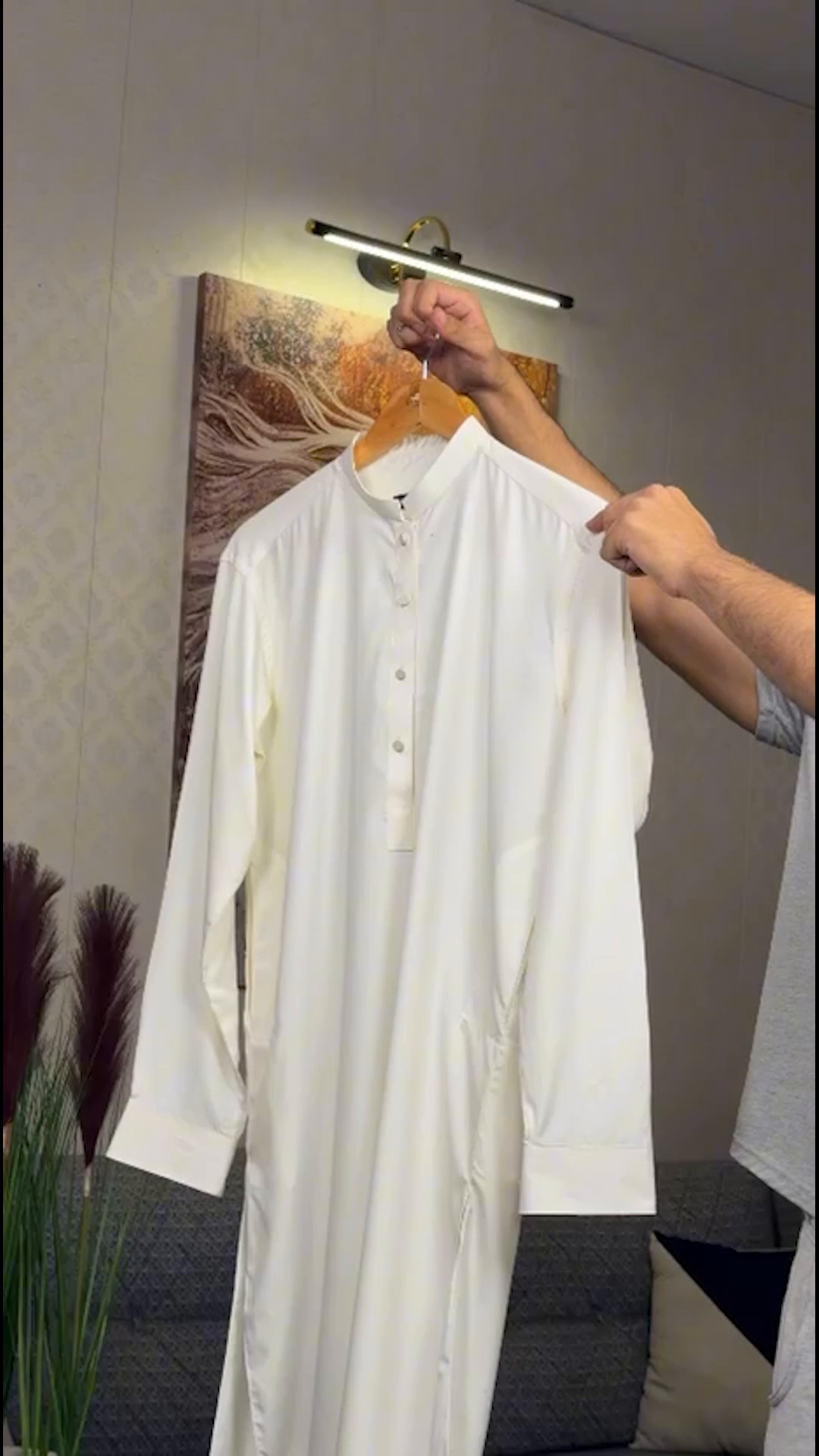 wash & wear Waistcoat in Cream by Buraq