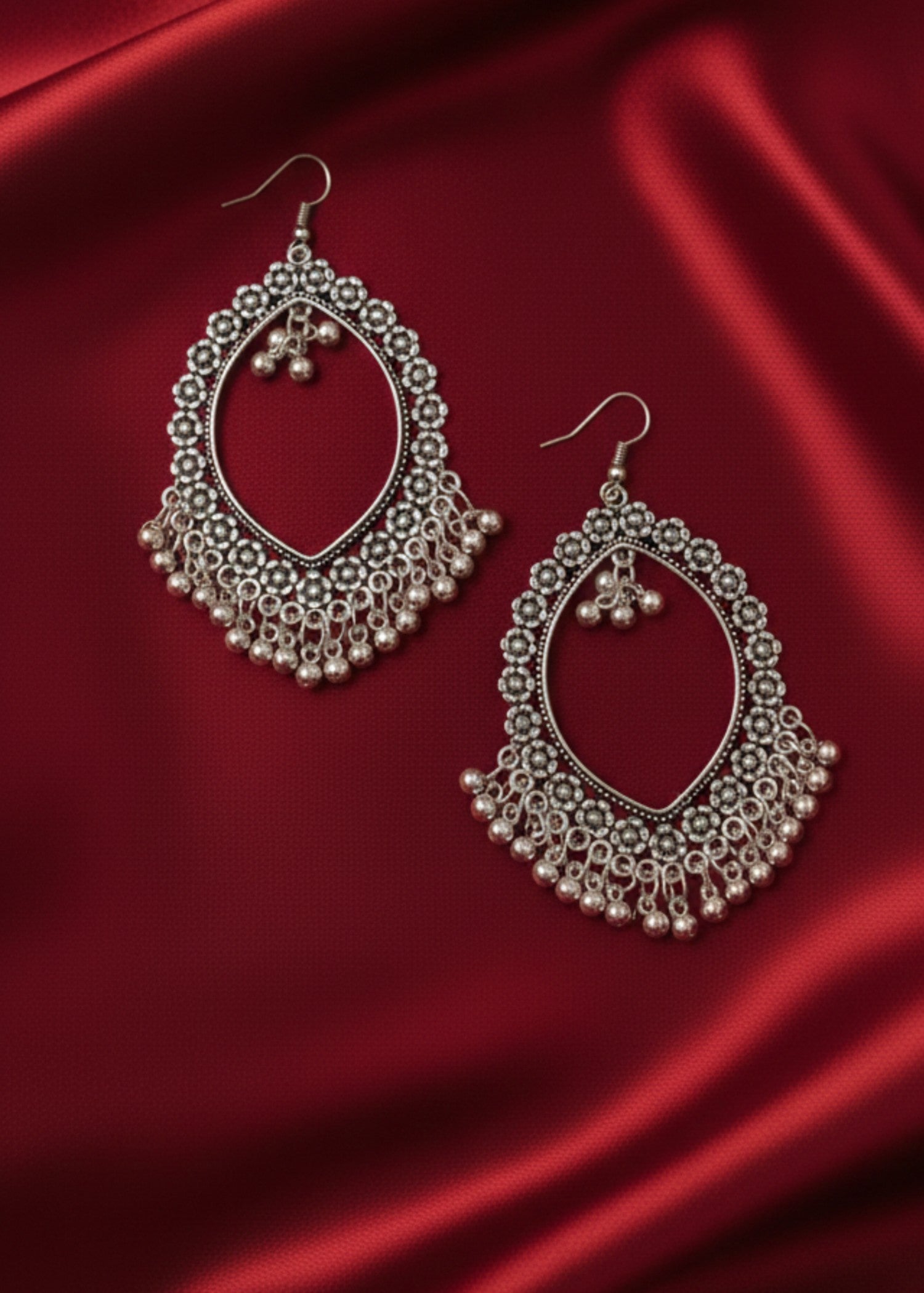 Earrings in Silver Color by - Trendy Women Earrings PTH5704