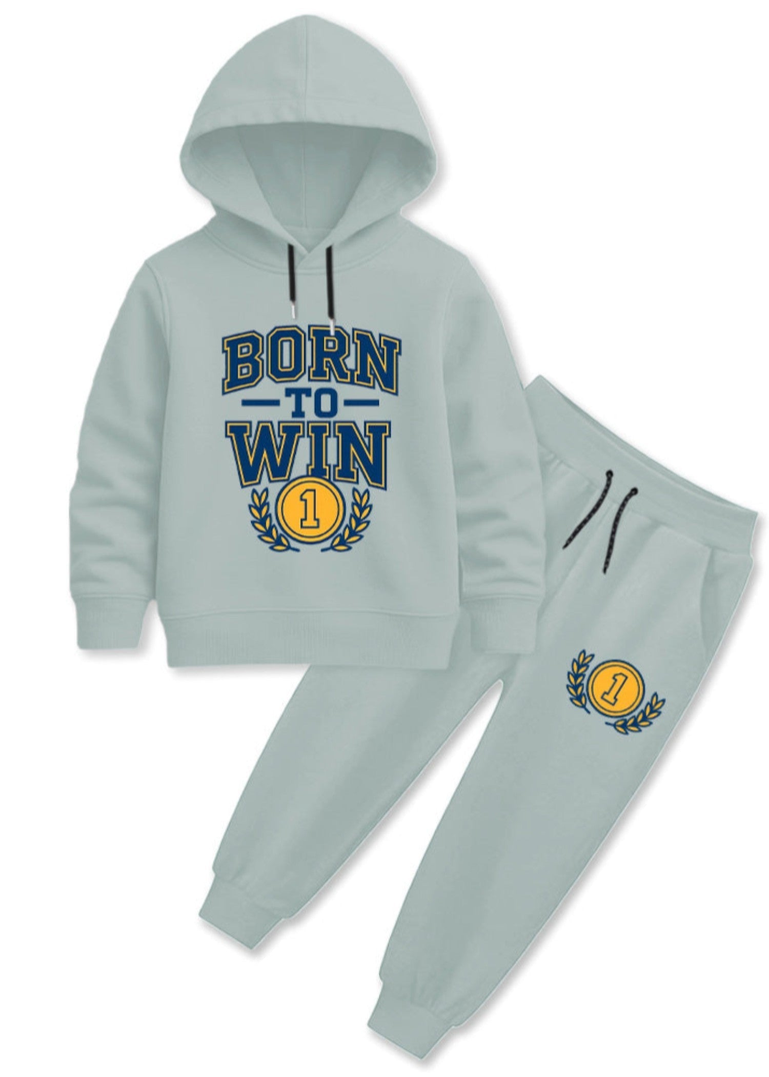 fleece Tracksuit in Powder blue