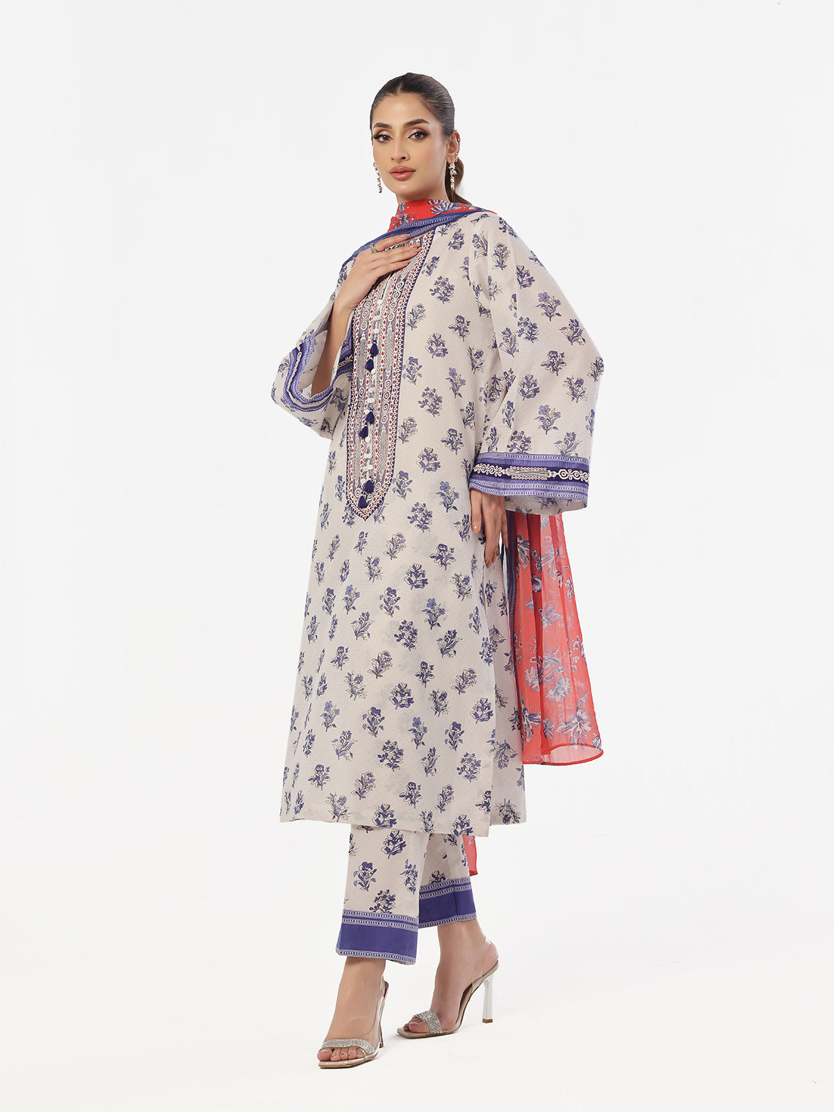 masuri Kurta Set in Blue