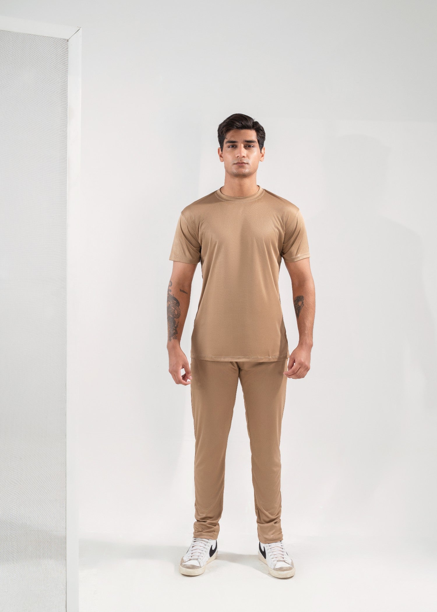 polyester Tracksuit in Beige