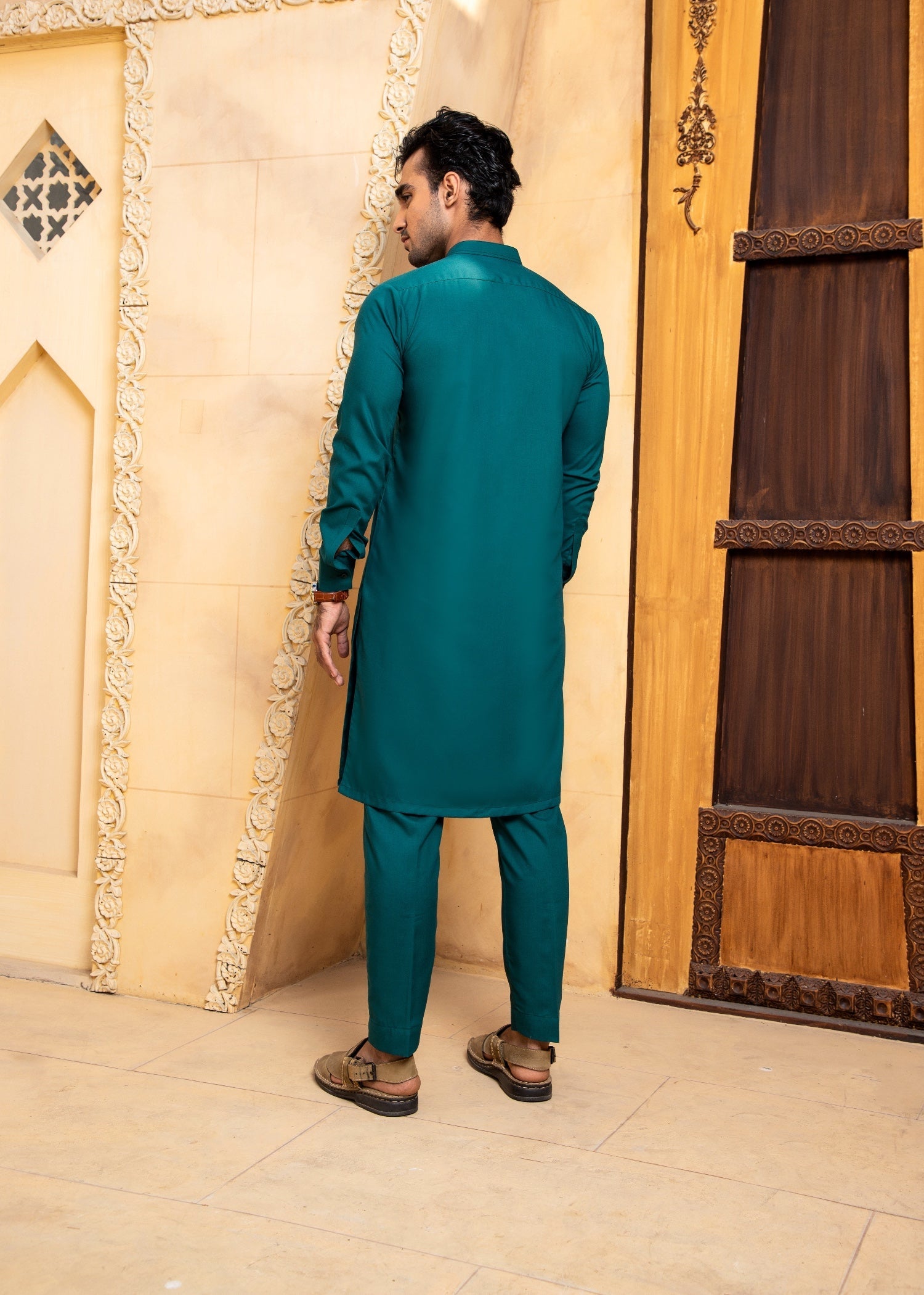 wash & wear Kurta Set in Teal