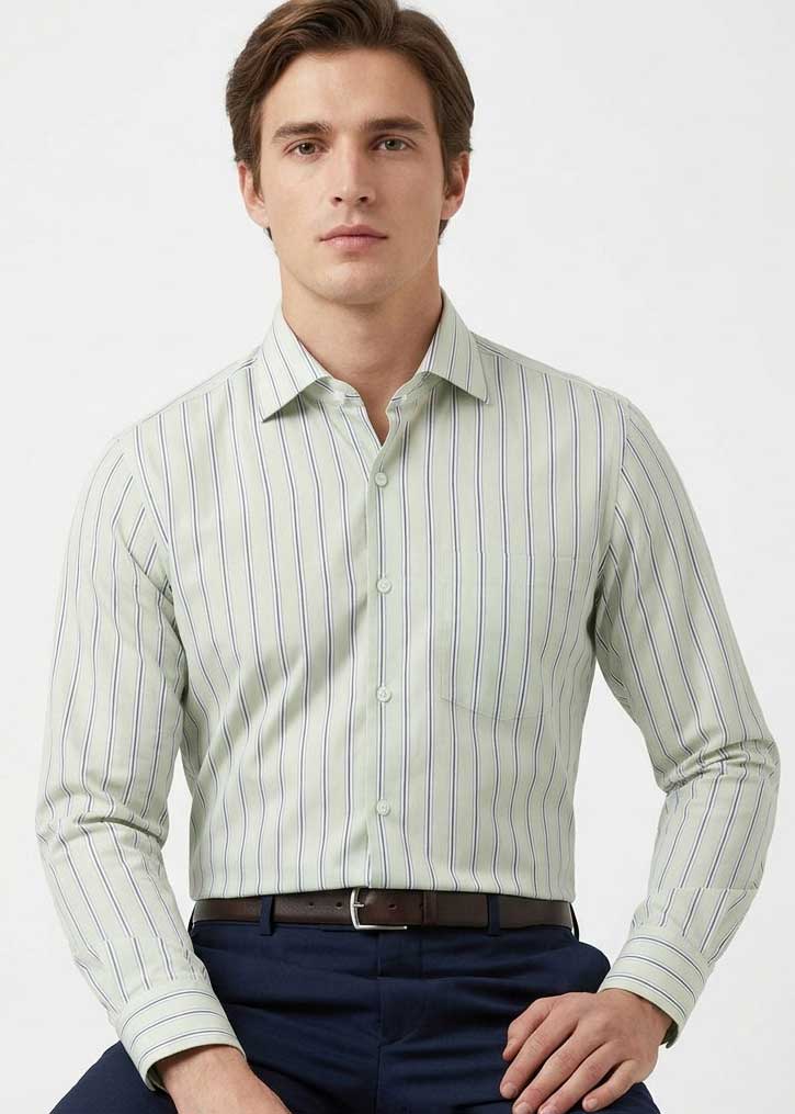 cotton Formal Shirt in Tea green
