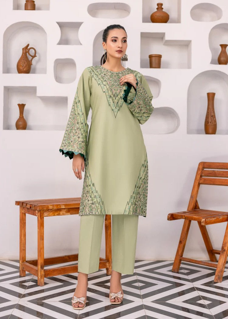 poplin Kurta Set in Sea green