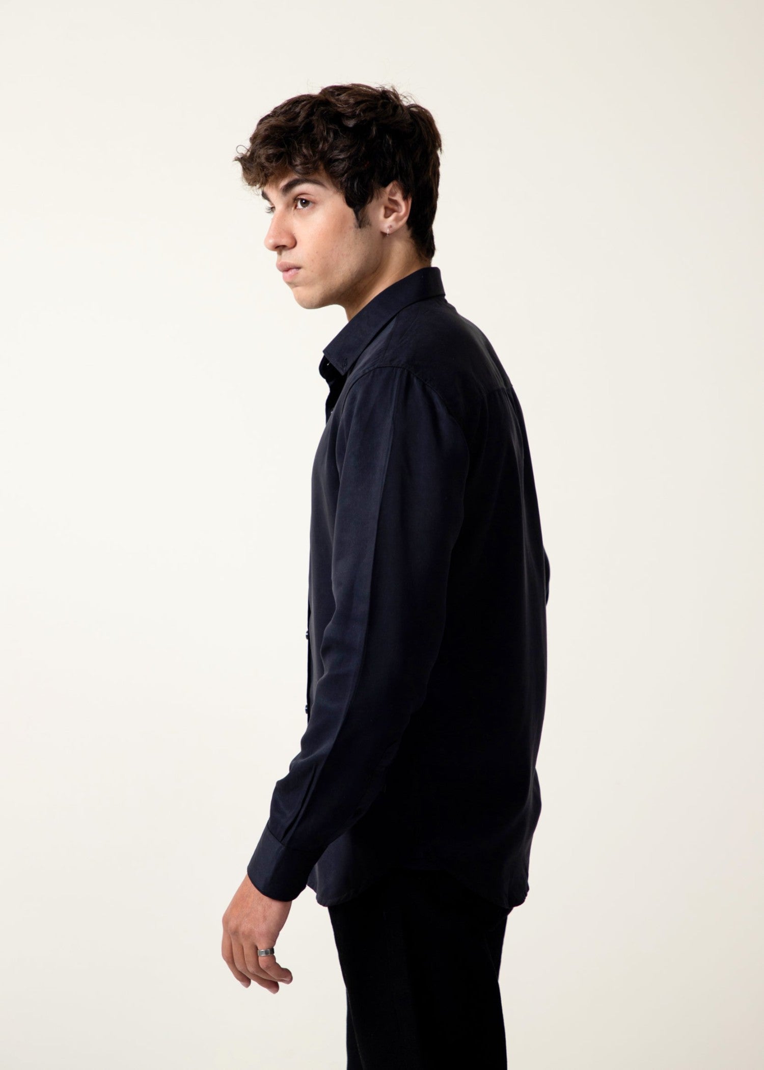 cotton Casual Shirt in Navy blue by Fabriano