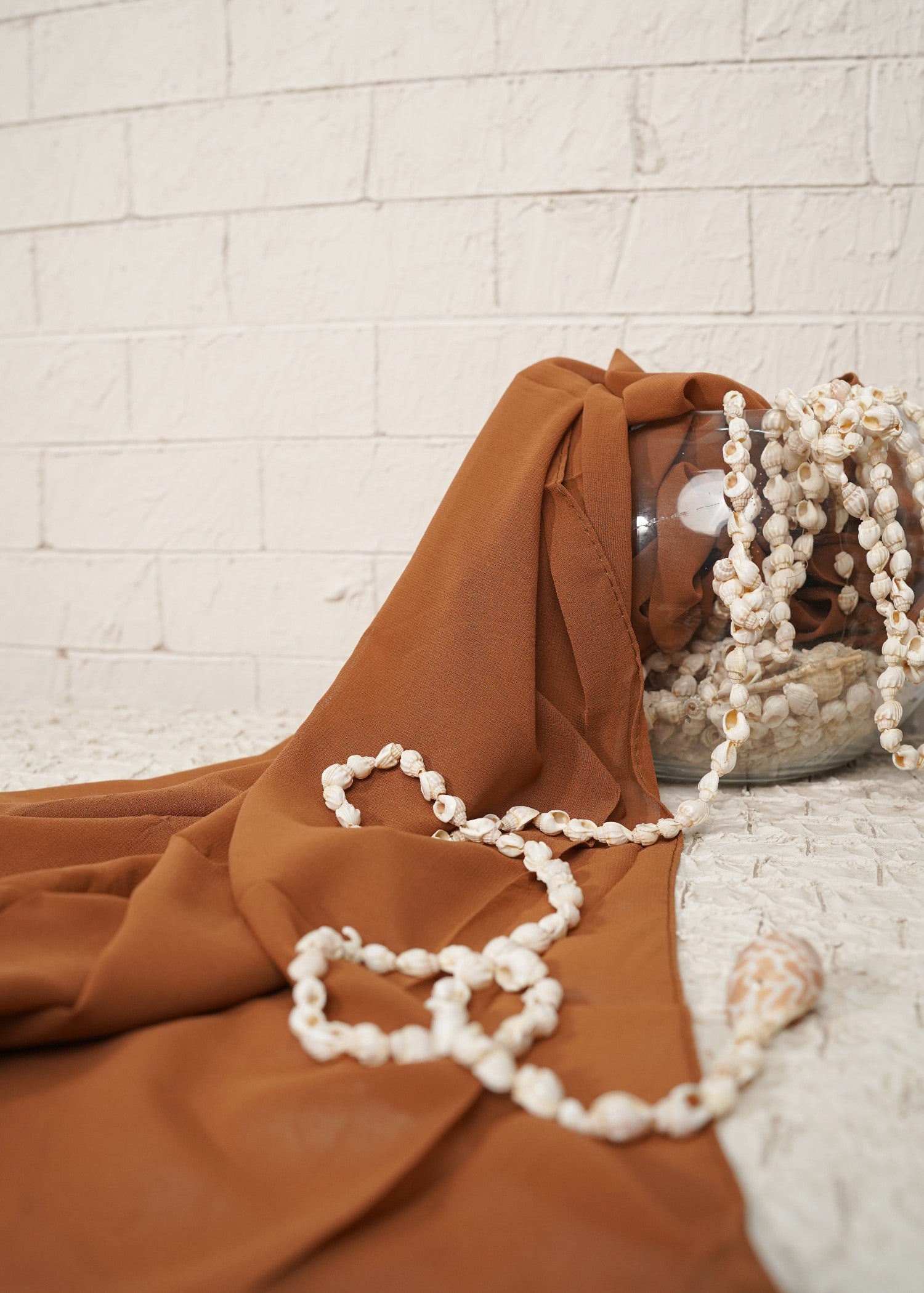 chiffon Hijab in Brown