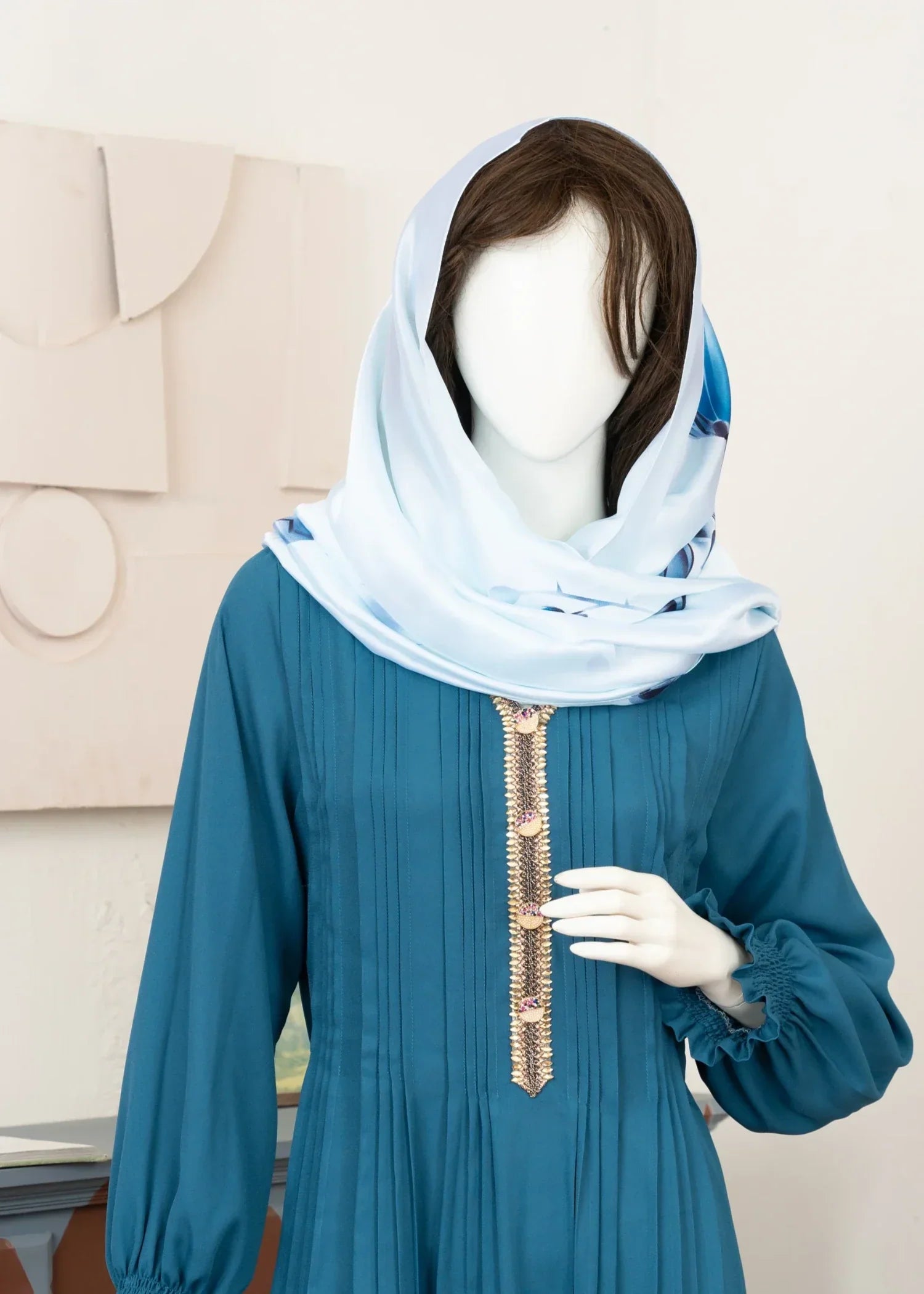 georgette Maxi in Cerulean