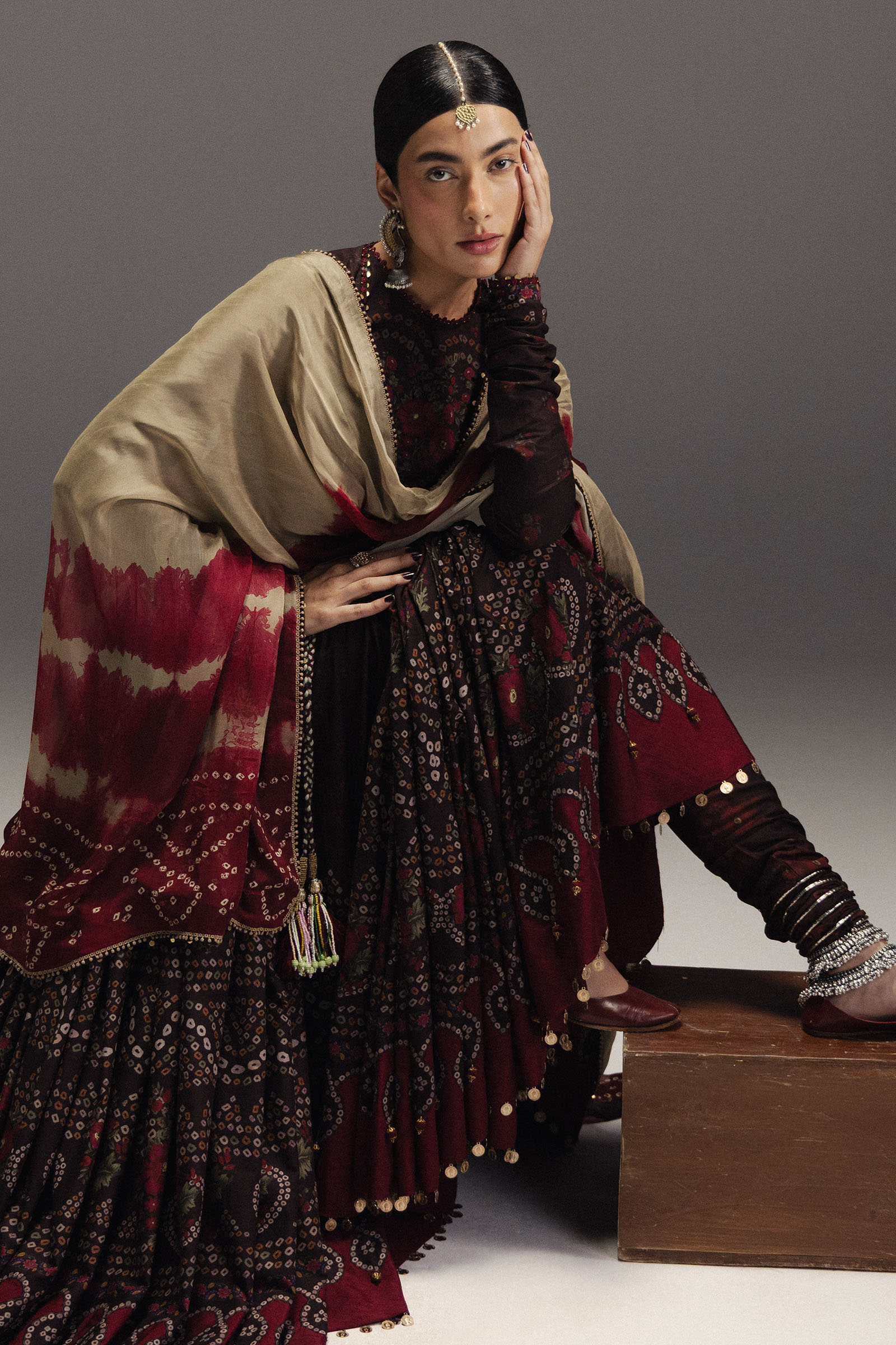 Anarkali Festive Luxury Lawn – Zarmeen-D7