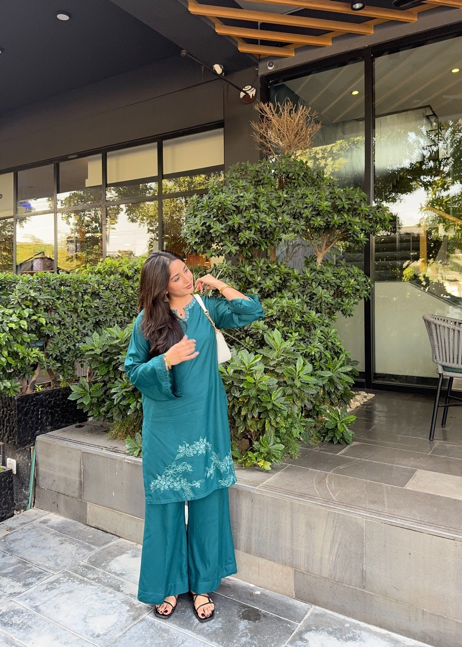 marina Kurta Set in Azure
