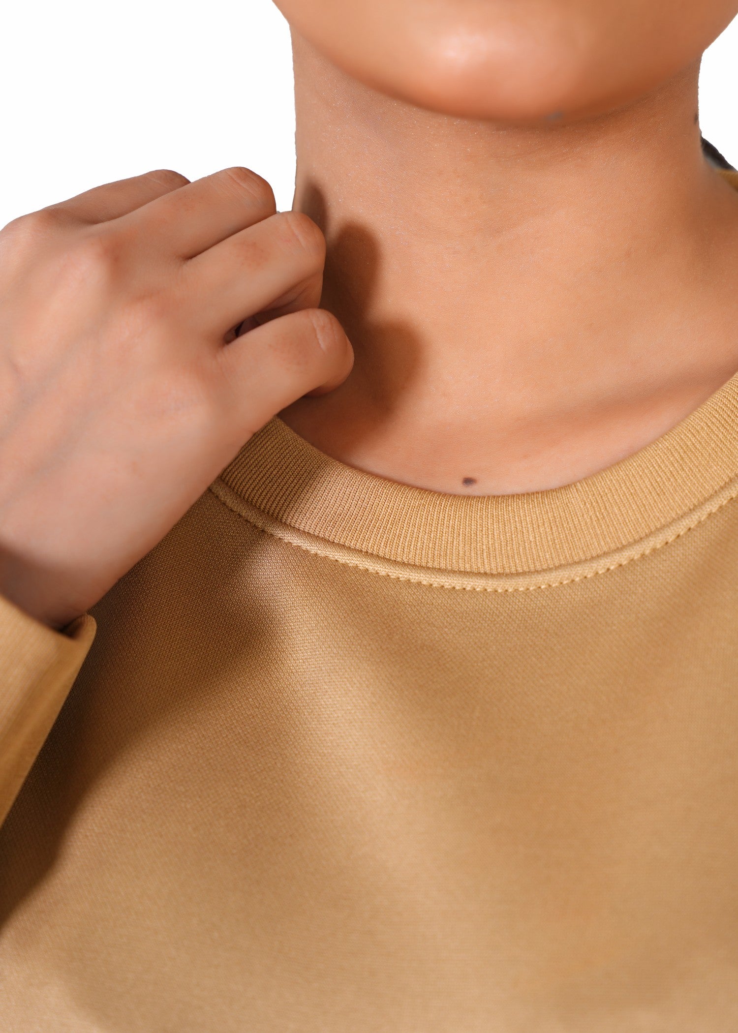 fleece Tracksuit in Camel brown