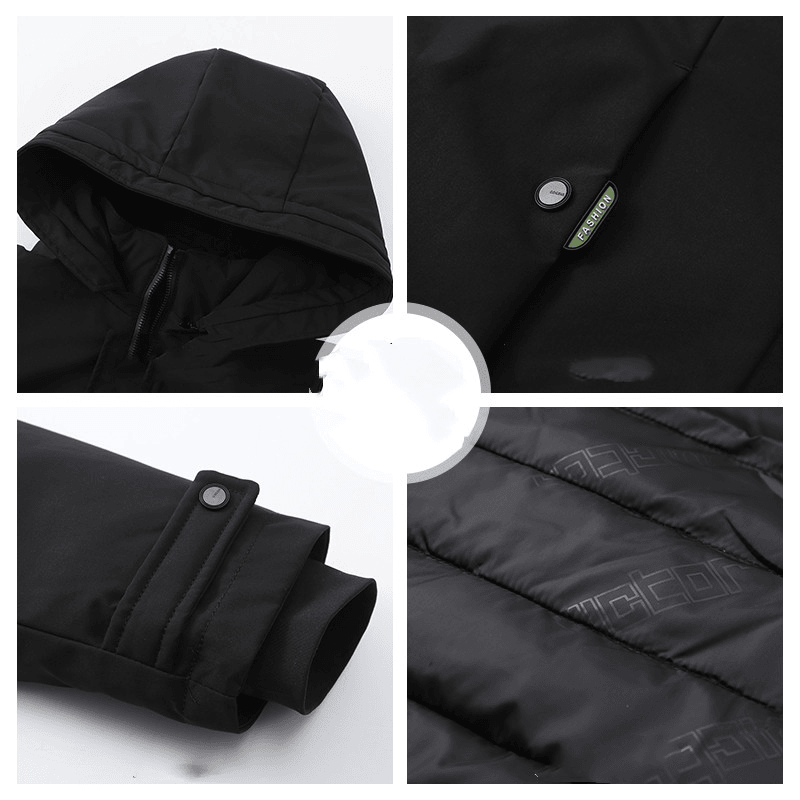 Men'S Cotton Middle-Aged Father Winter Thickened Jacket