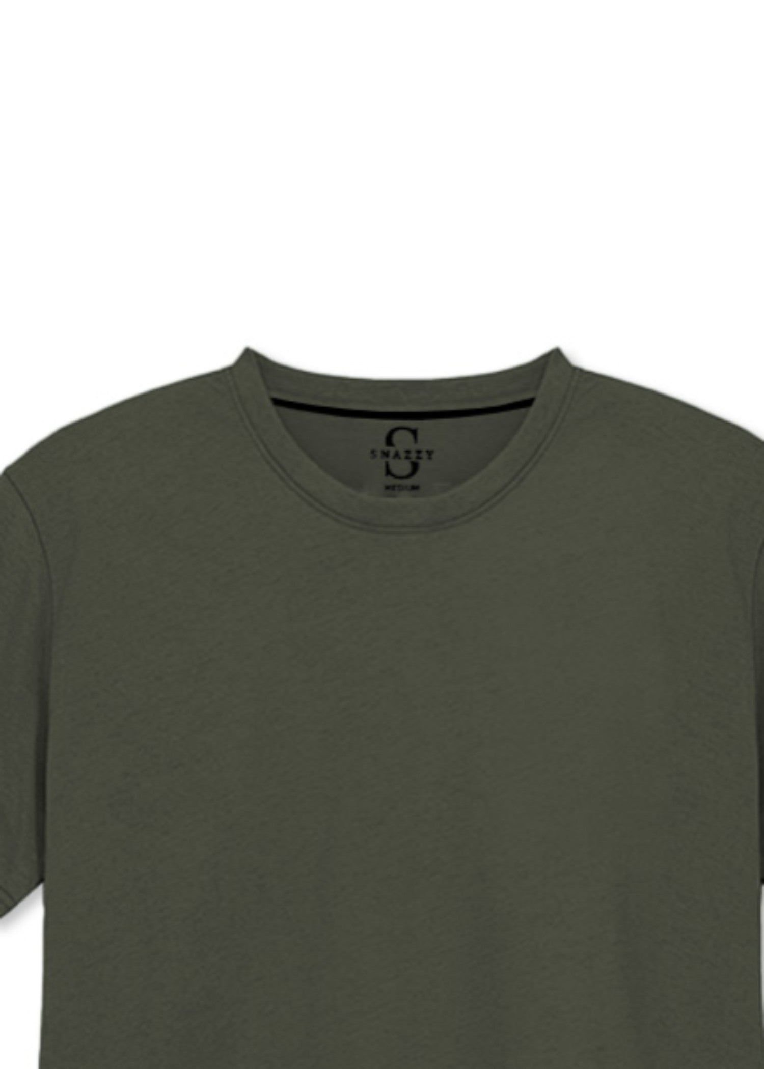 cotton jersey T Shirt in Fern green