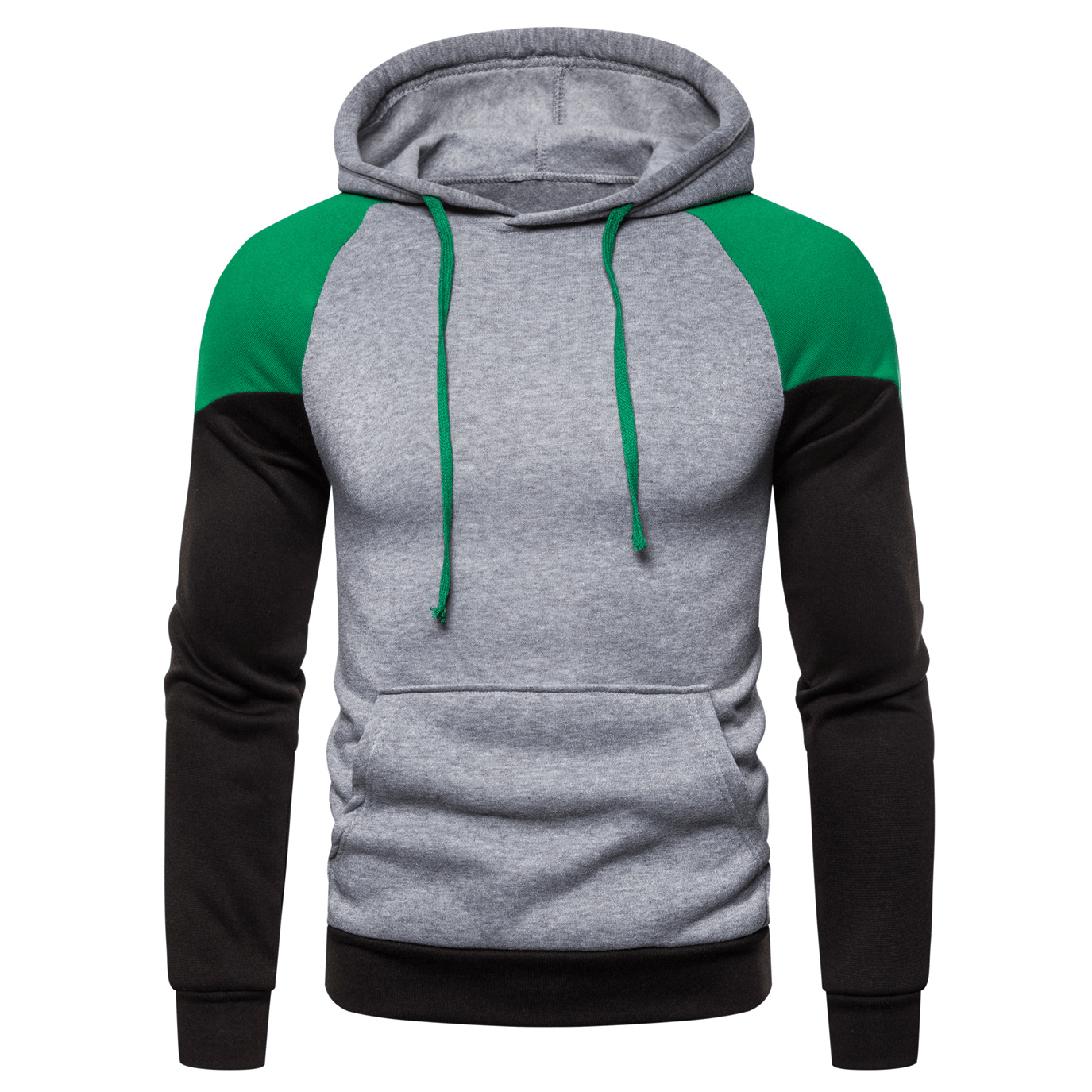 Fashion Loose Contrast Color Men'S Sweater